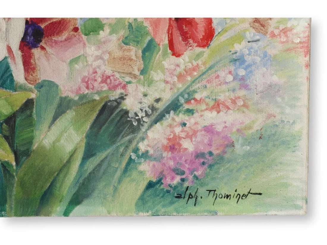 Midcentury French Floral Still Life Painting - 2