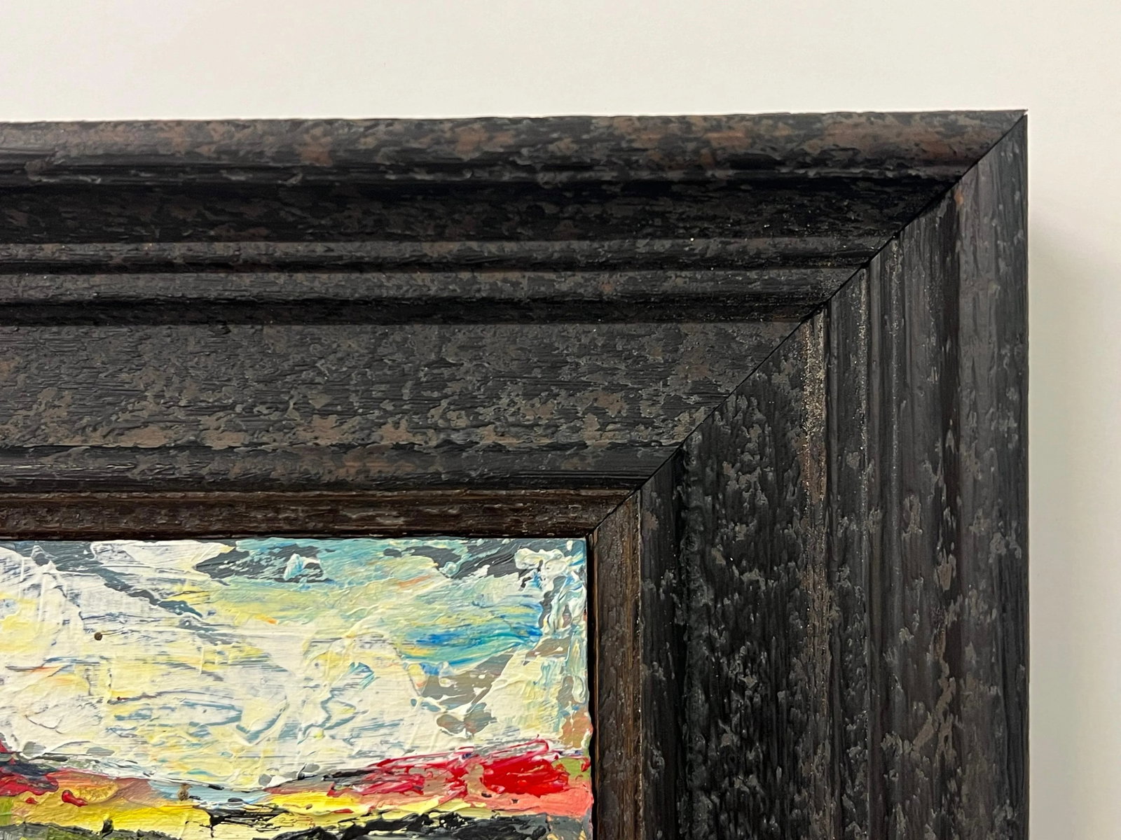 Impasto Abstract Seascape Landscape Miniature Study - Unique Original Art by Contemporary British Ar - 10