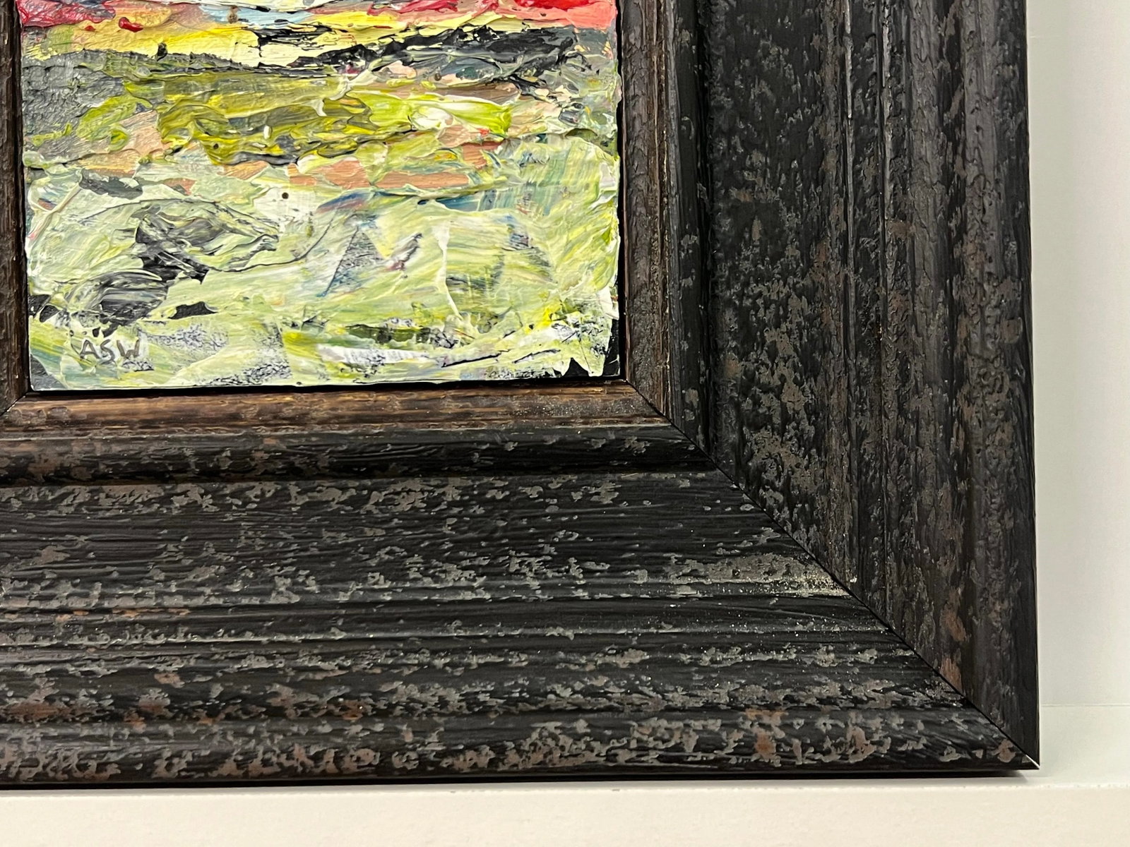 Impasto Abstract Seascape Landscape Miniature Study - Unique Original Art by Contemporary British Ar - 12