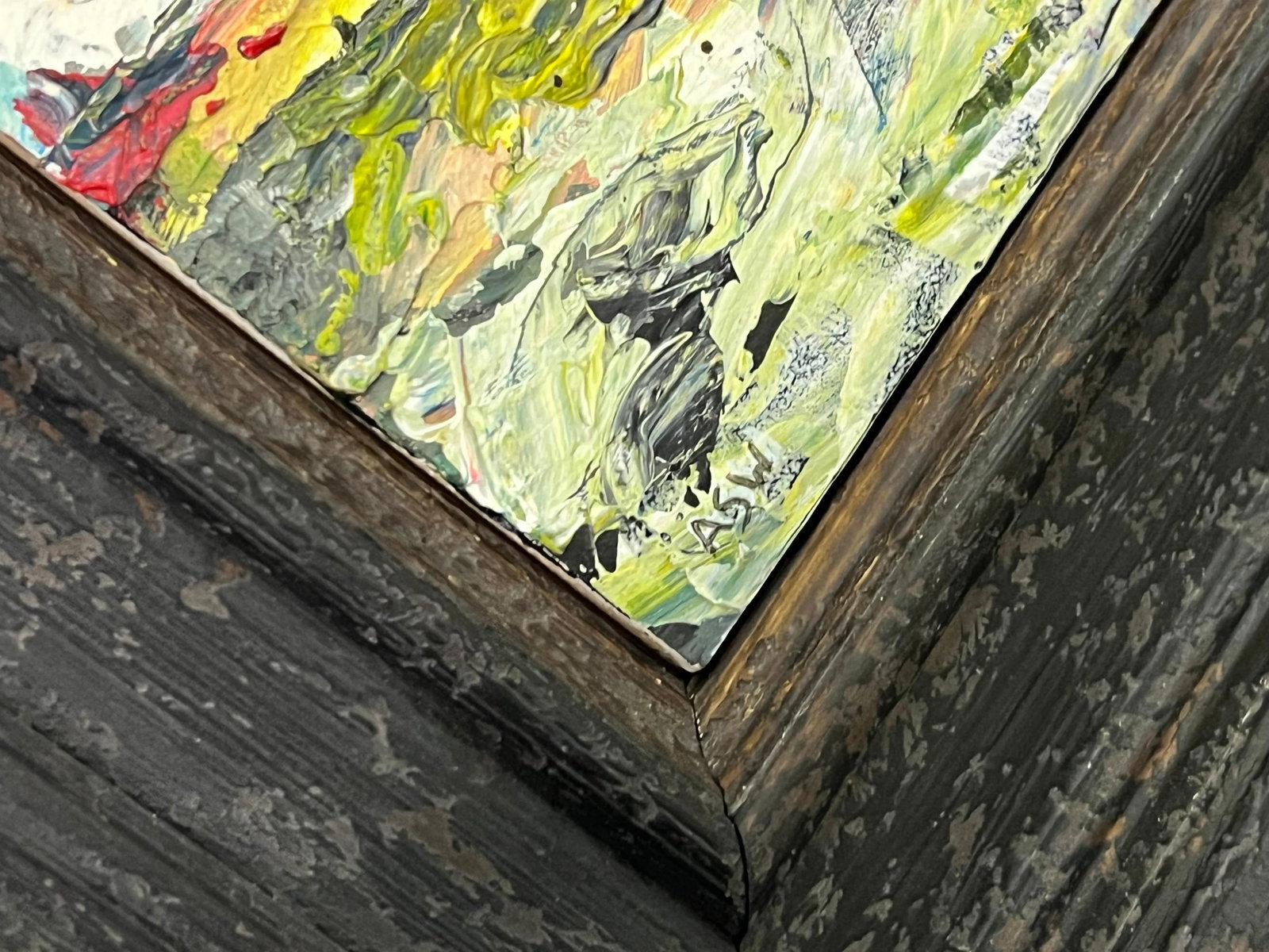 Impasto Abstract Seascape Landscape Miniature Study - Unique Original Art by Contemporary British Ar - 8