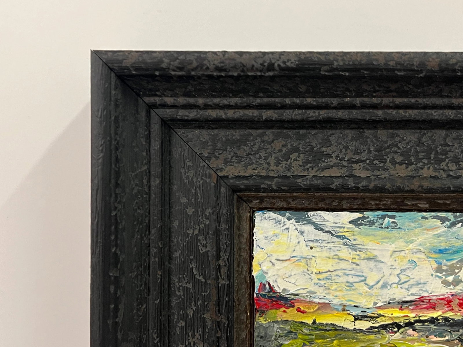Impasto Abstract Seascape Landscape Miniature Study - Unique Original Art by Contemporary British Ar - 9