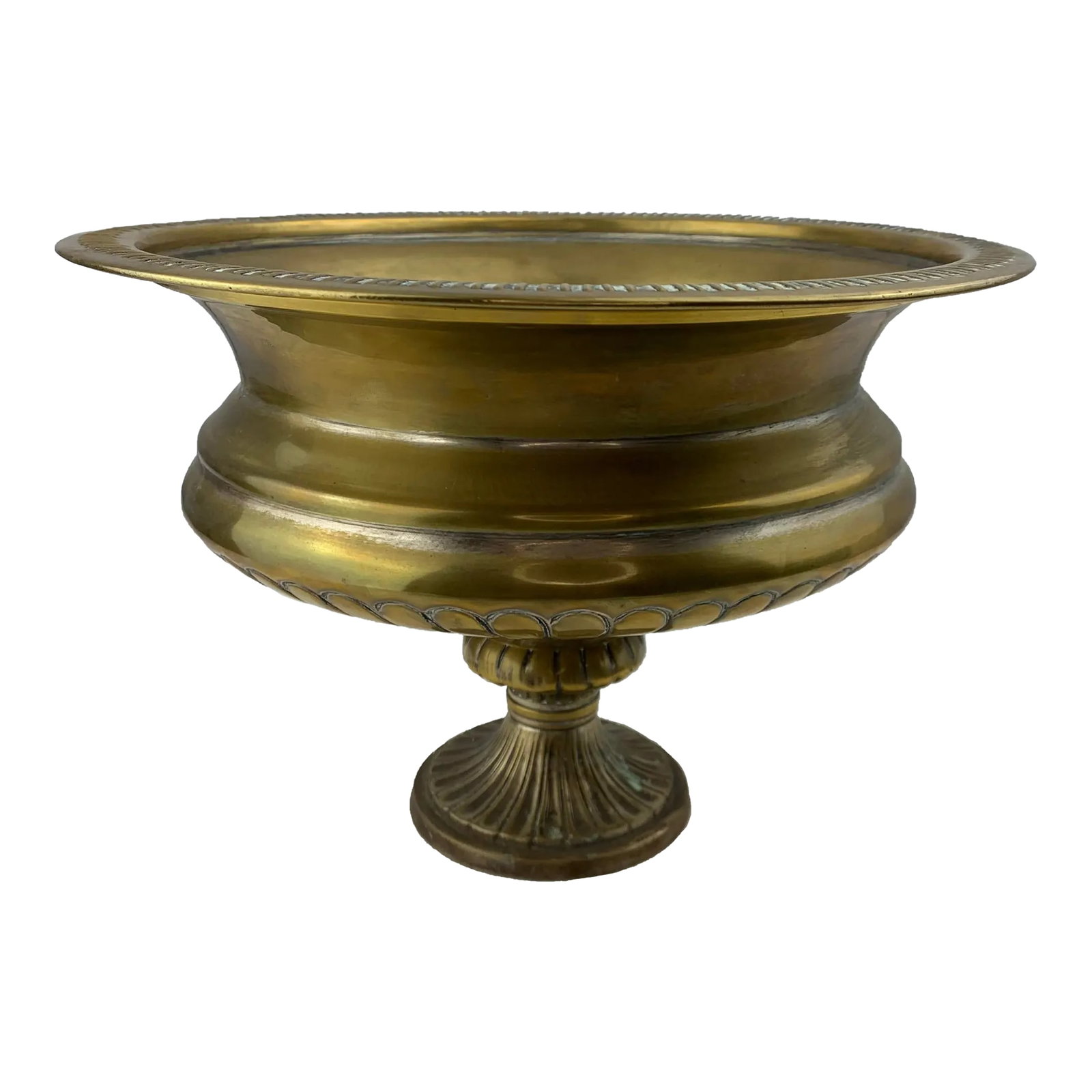 Vintage Neoclassical Brass Pedestal Urn (1 of 10)