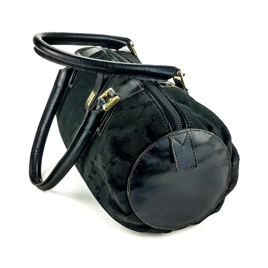 Nina Ricci Signature Canvas Top Handle Boston Bowling Bag - 7