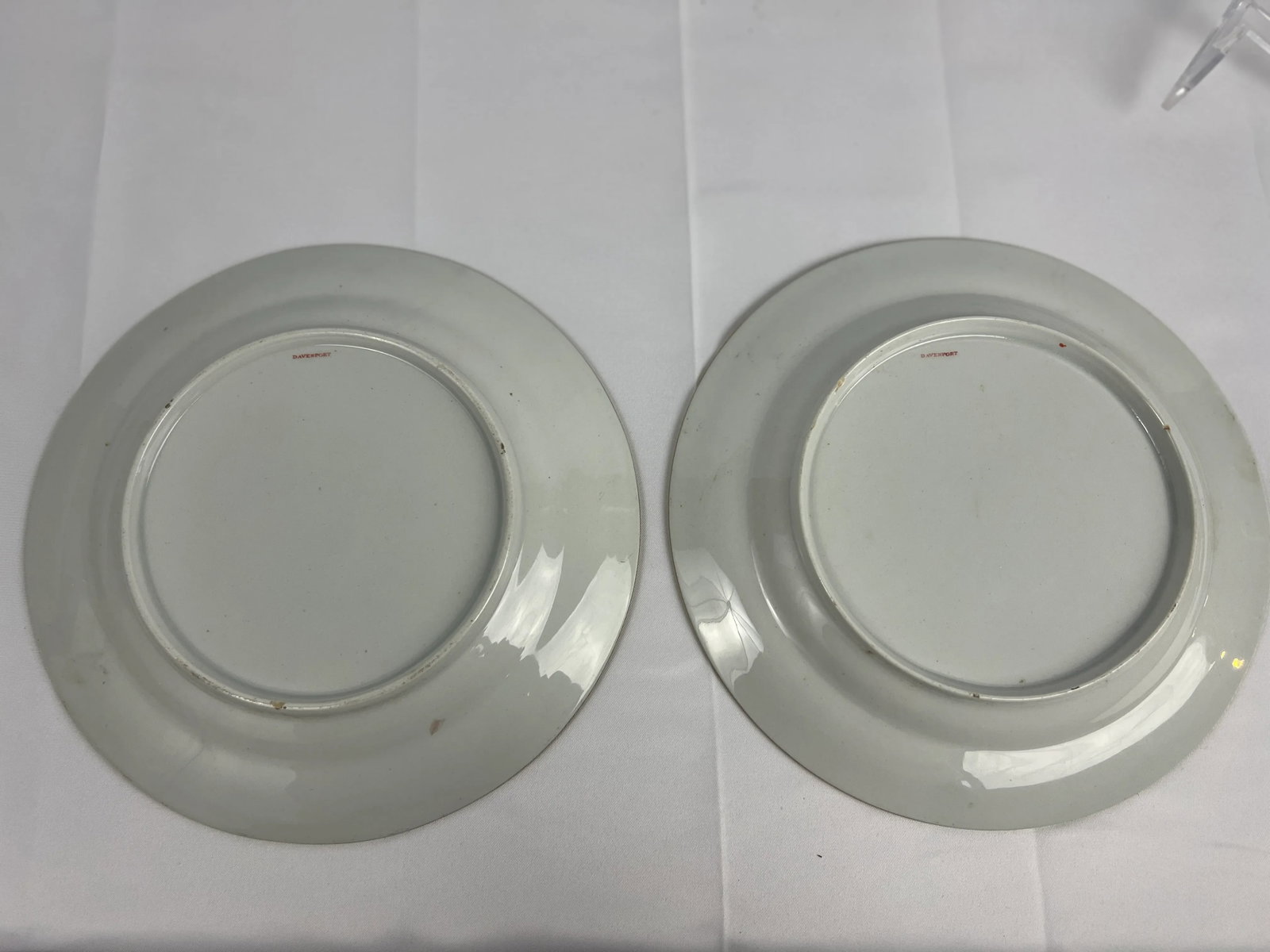Pair, Early 19th Century Davenport Armorial Porcelain 9" Plates - 8