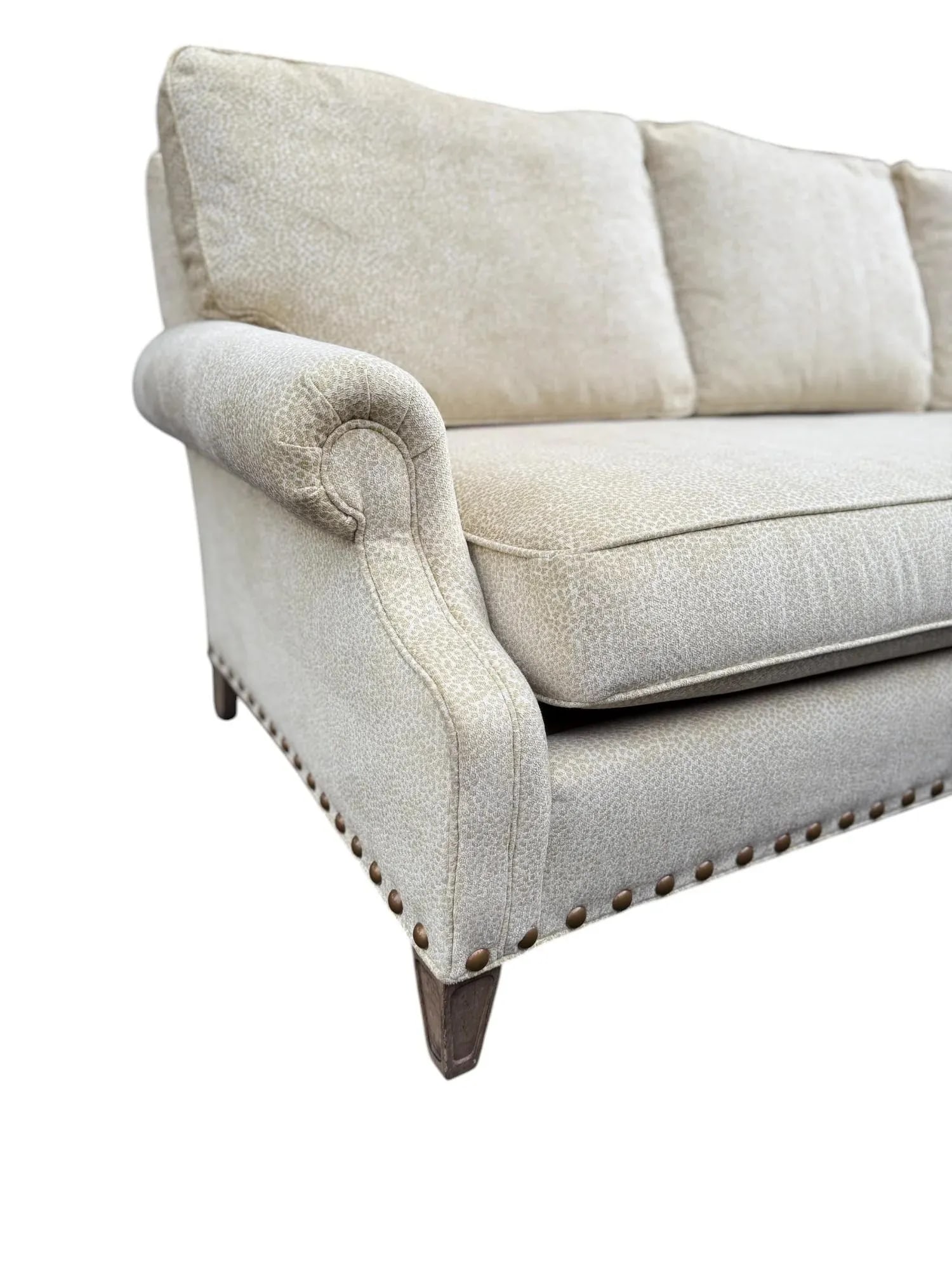 Wesley Hall Rolled Arm Single Cushion Sofa - 6