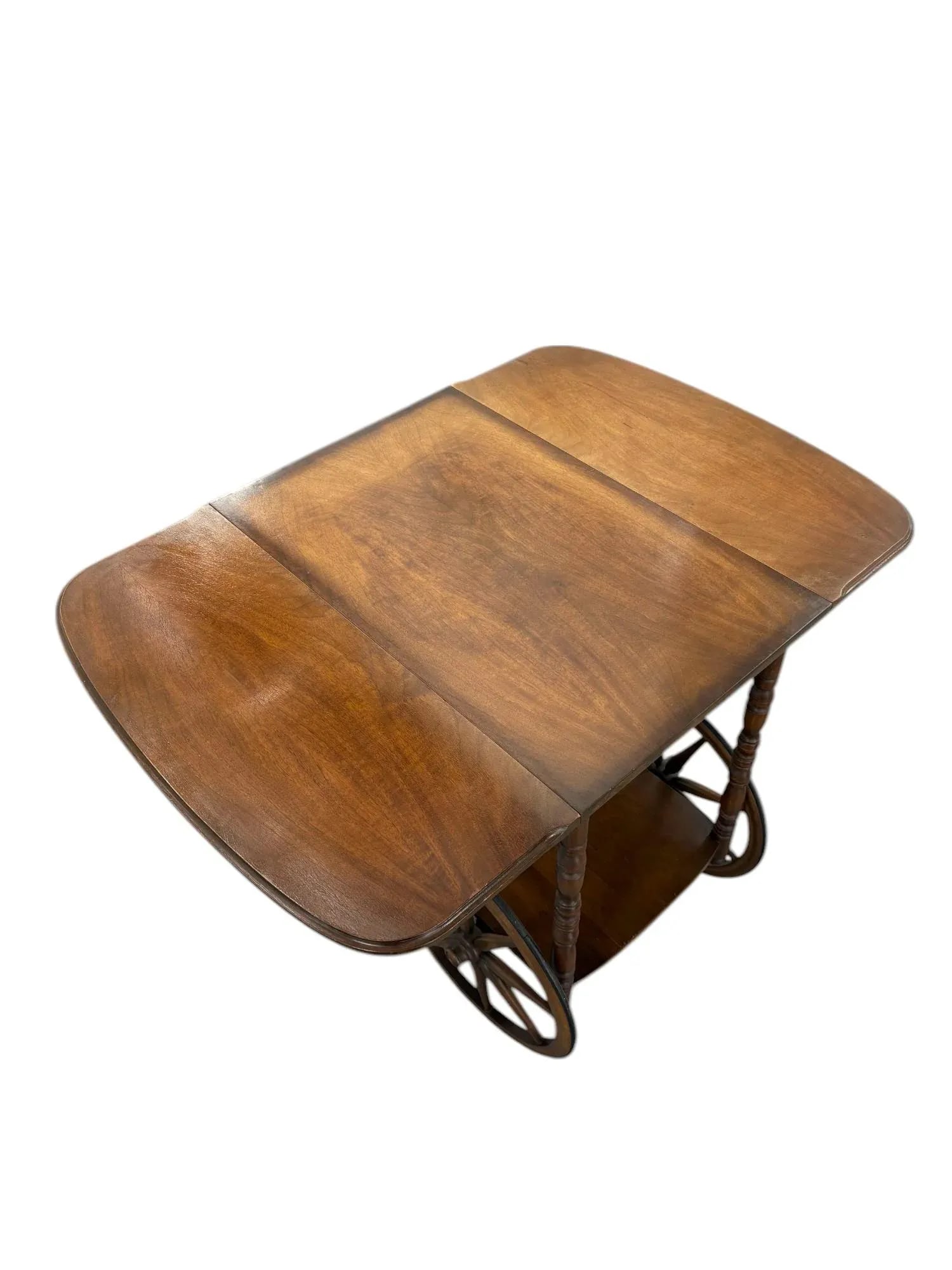 Bar Tea Cart With Glass Tray - 5