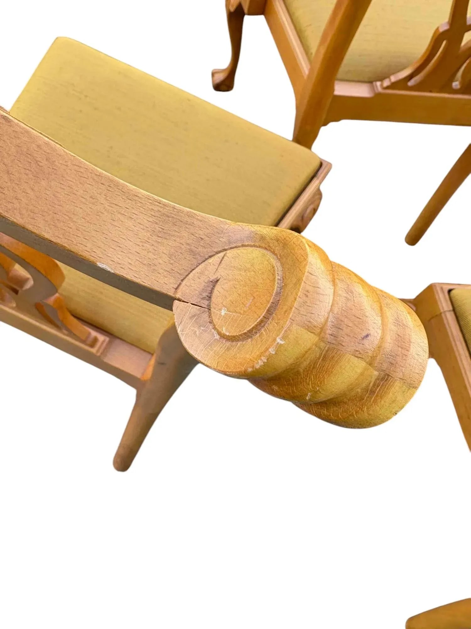 Set of 8 20th Century Boston Style Chippendale Mahogany Ball and Claw Dining Chairs - 9