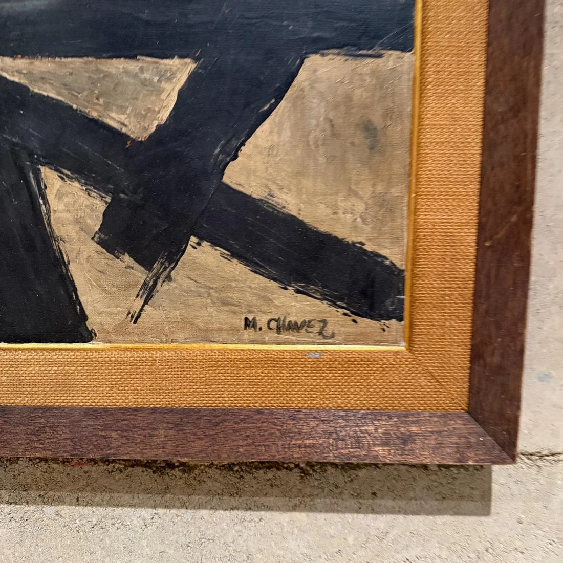 Late 20th Century Abstract Expressionism Modern Art Painting Signed - 2