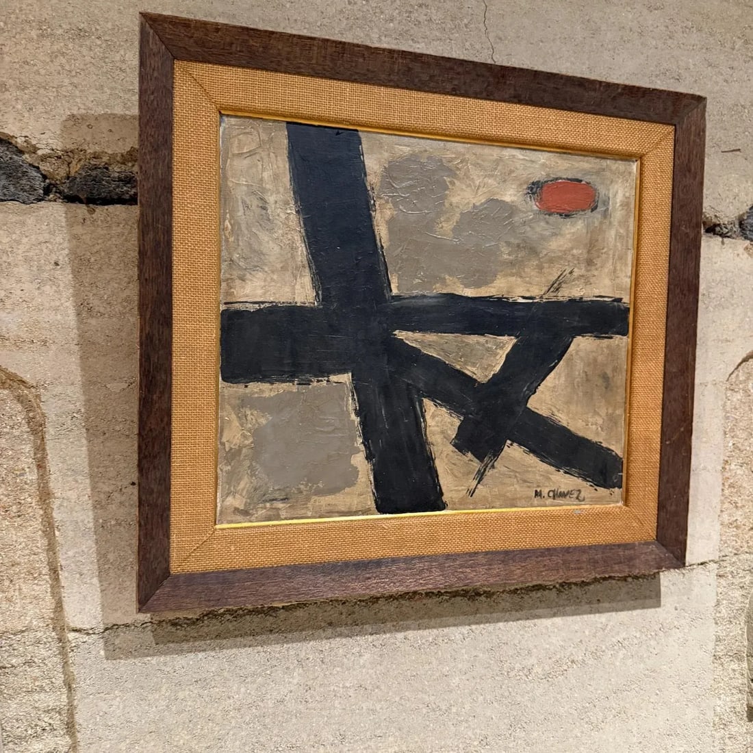 Late 20th Century Abstract Expressionism Modern Art Painting Signed - 3