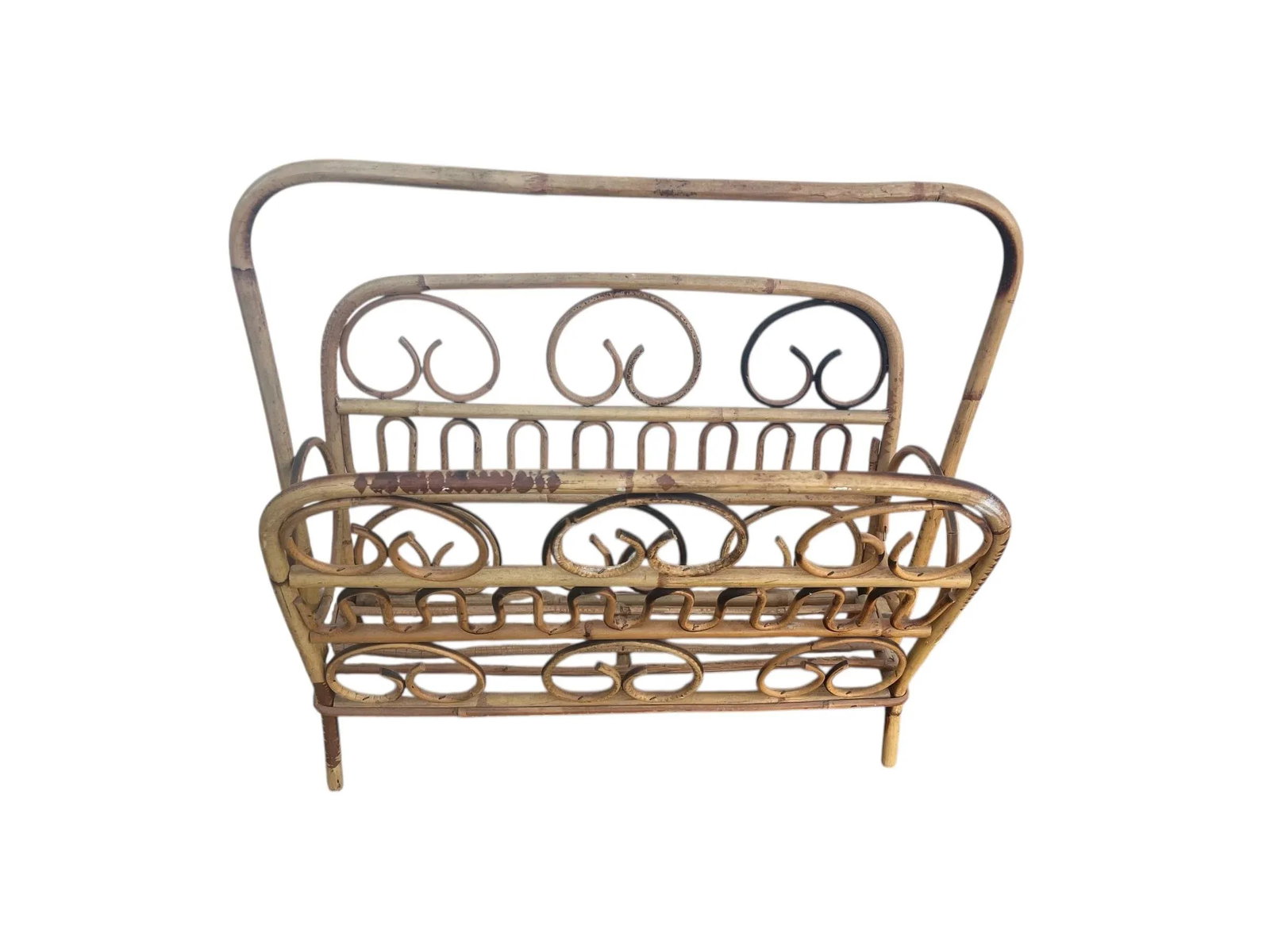 1960's Italian Bentwood Magazine Rack - 5