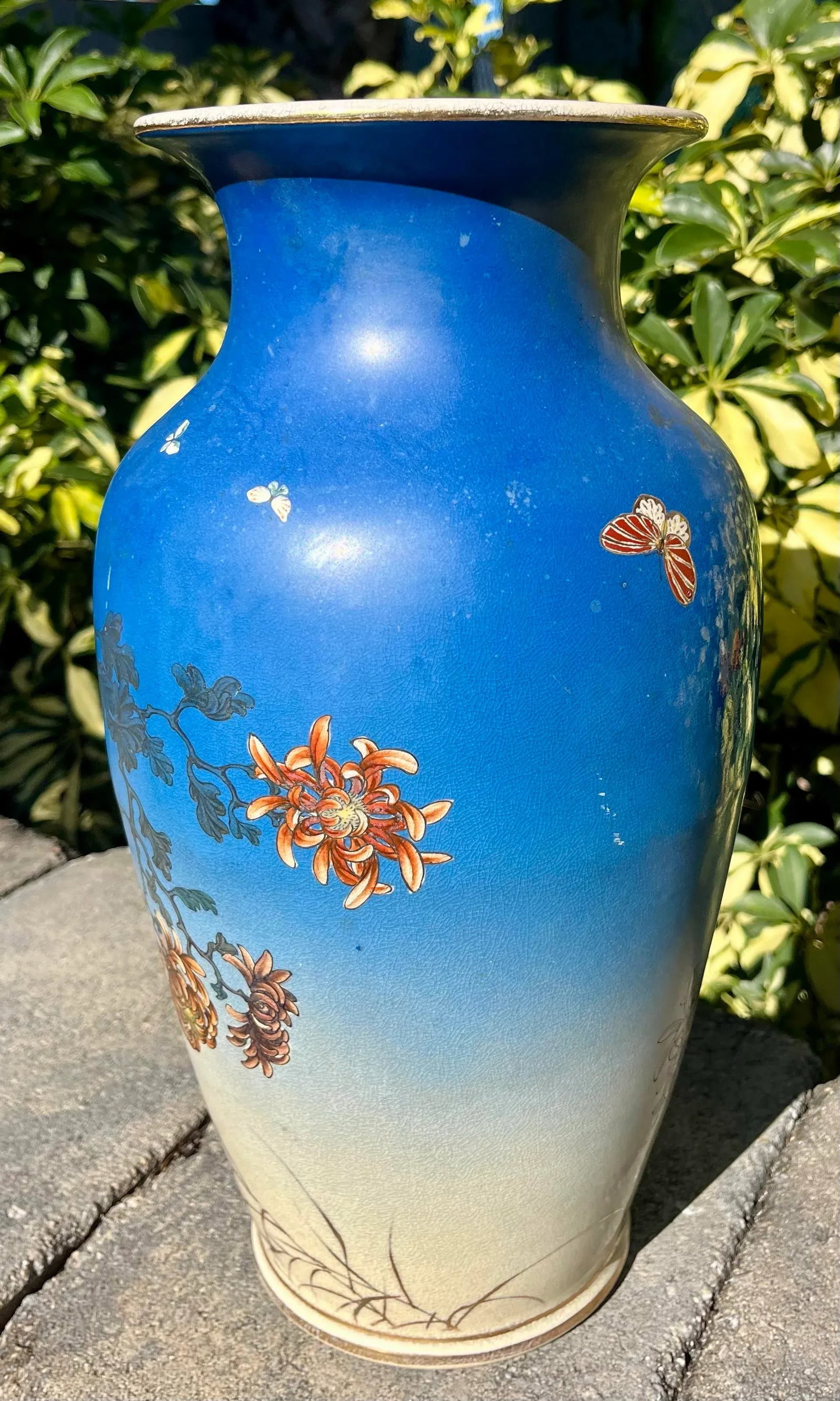 Antique Japanese Satsuma Pottery Vase - 8