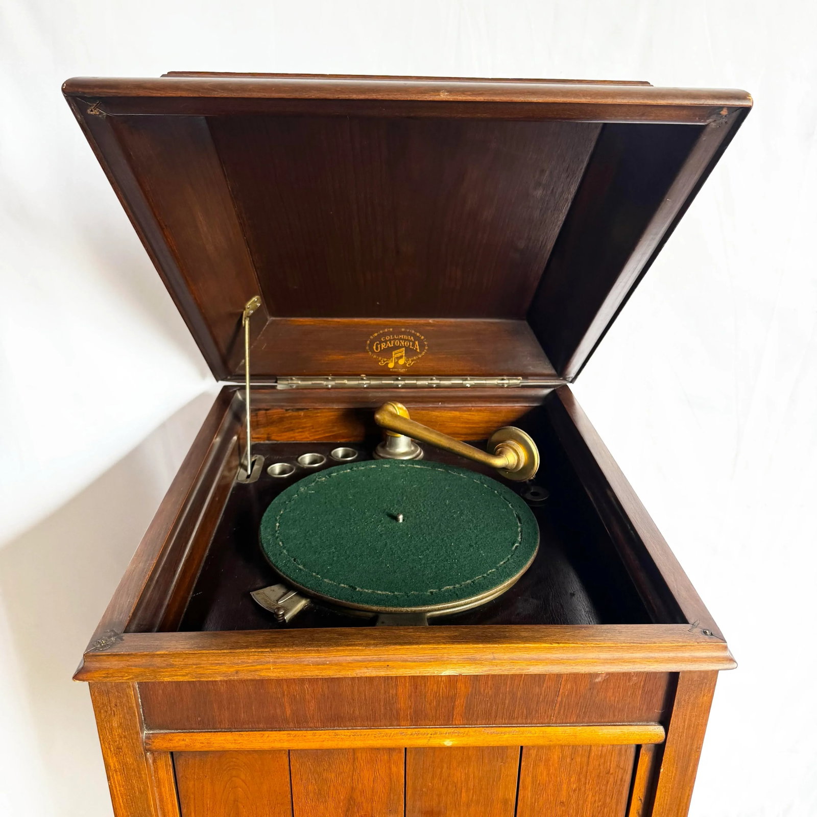 Antique Columbia Grafonola Phonograph Turn Table - 8