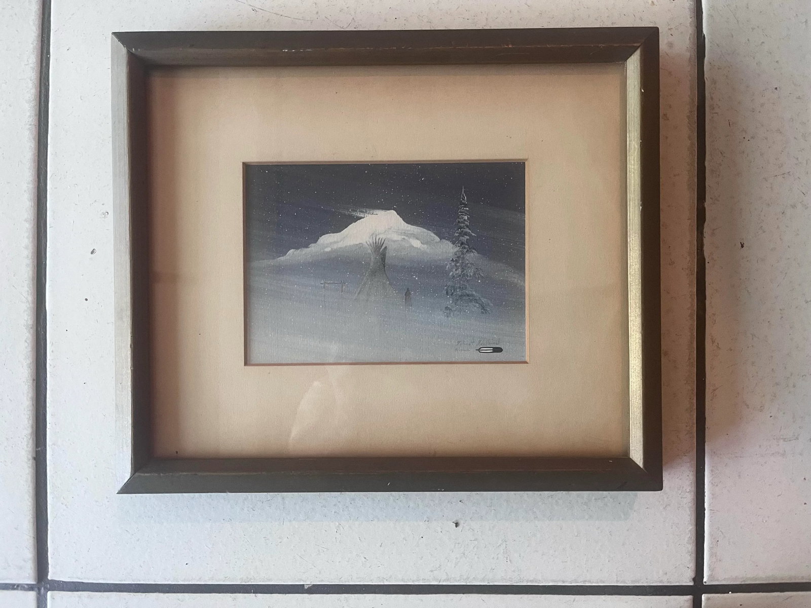 1960s Kiowa Native American Painting by Robert Redbirds Sr. - 6