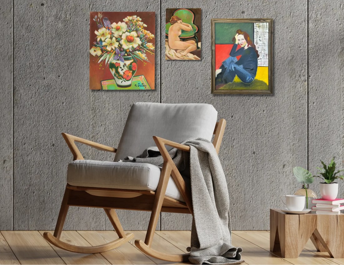 Midcentury French Still Life Floral Painting - 3