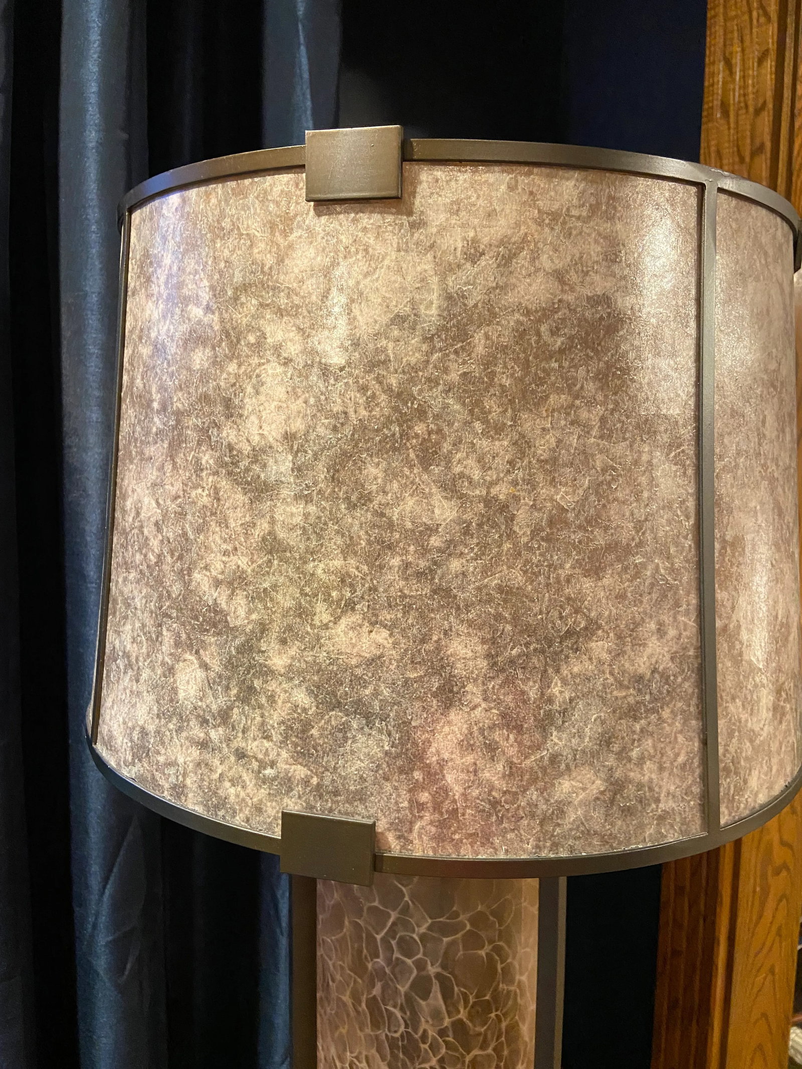Early 21st Century Singapore Moderne Silver Handblown Table Lamp - 4