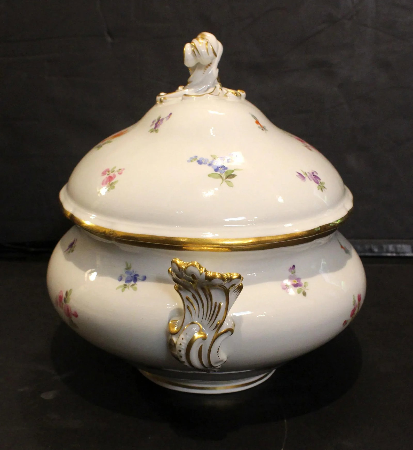 Grand Meissen Covered Soup Tureen & Undertray - 2