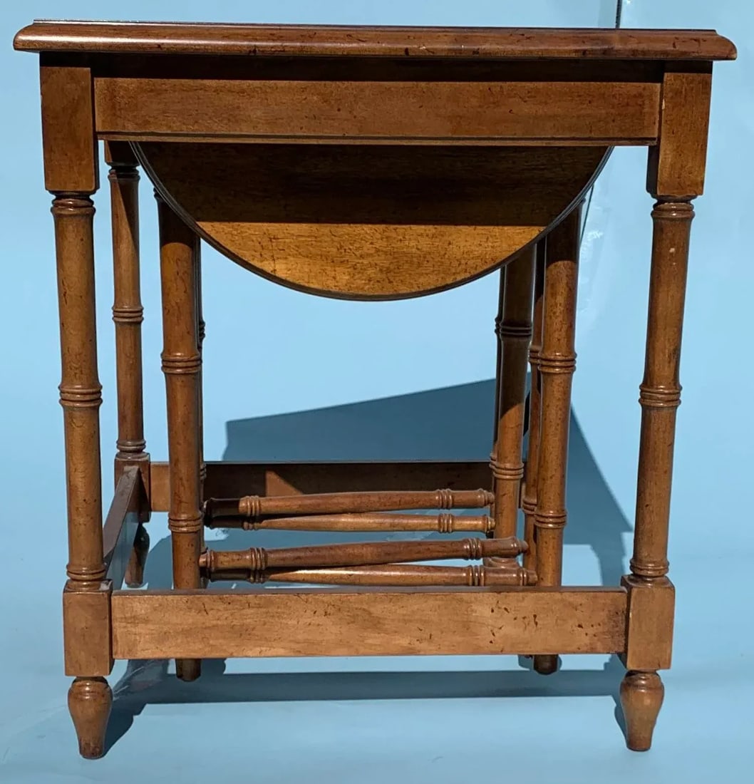 1970s Fruitwood Nesting Side Tables - Set of 3 - 2