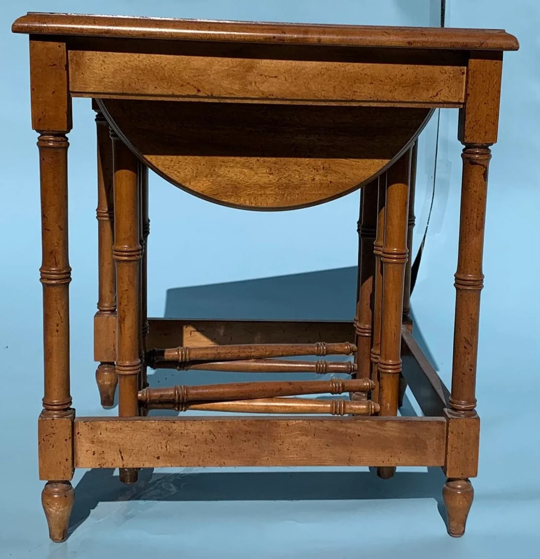 1970s Fruitwood Nesting Side Tables - Set of 3 - 7