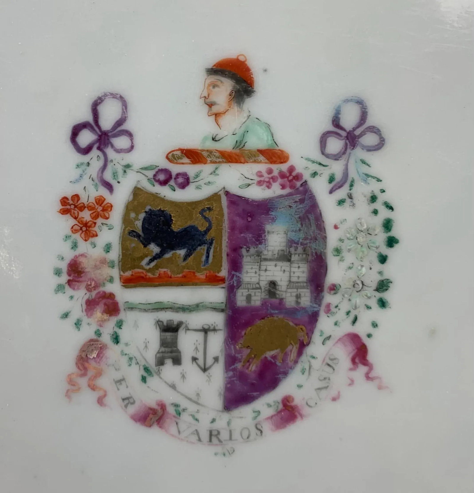18th Century China Trader Porcelain Serving Platter - 3