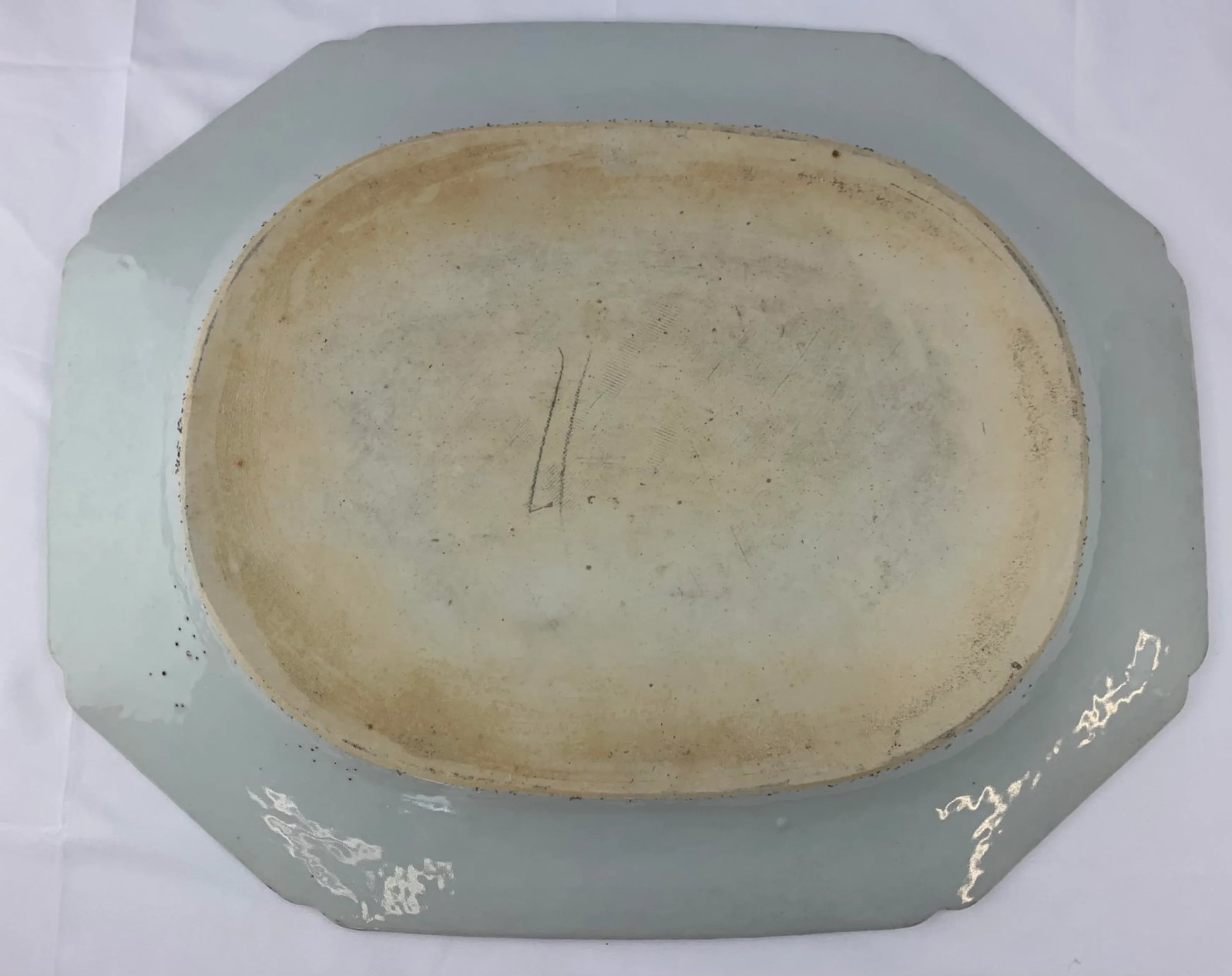 18th Century China Trader Porcelain Serving Platter - 5