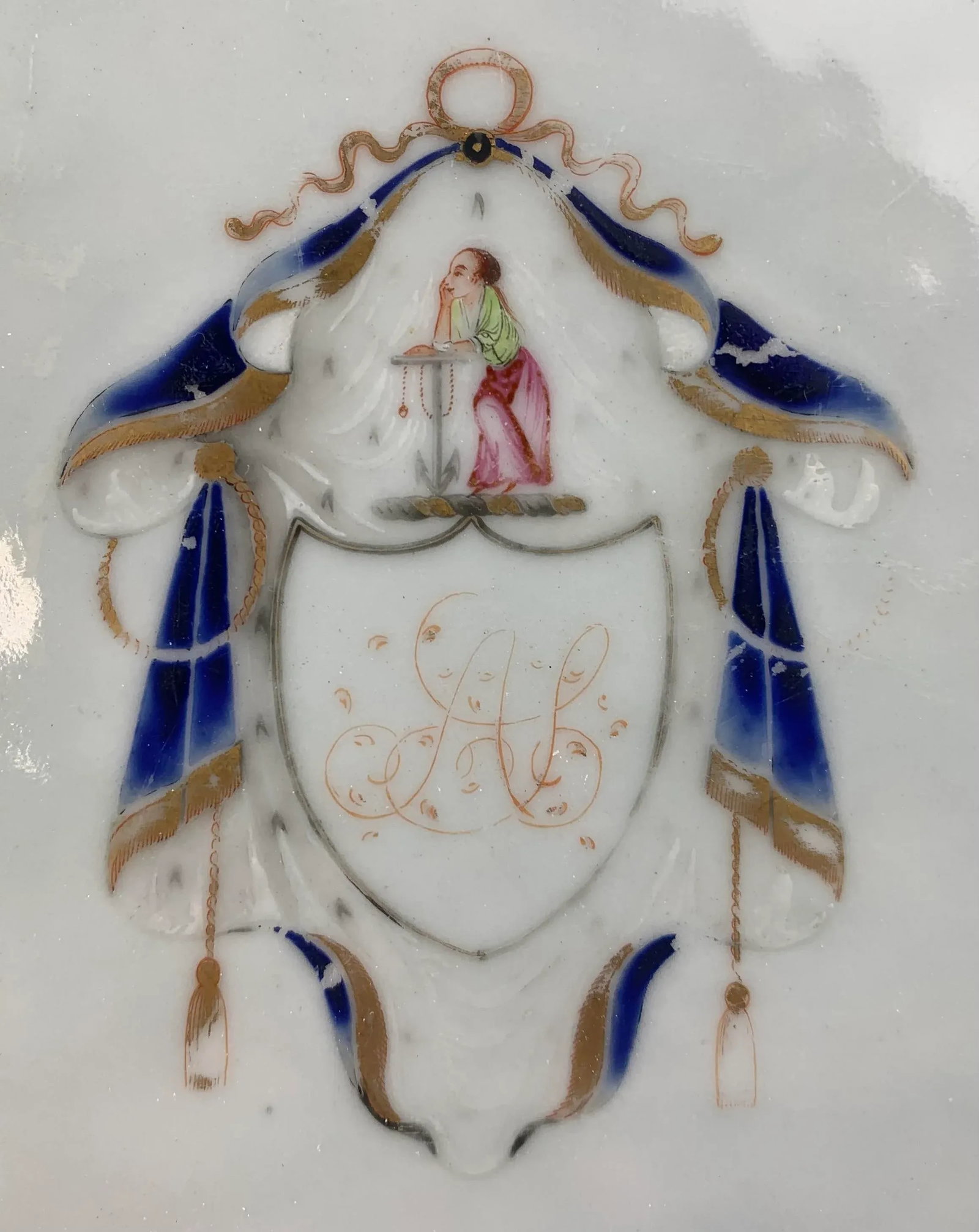 Vintage 18th Century China Trader Serving Platter - 3