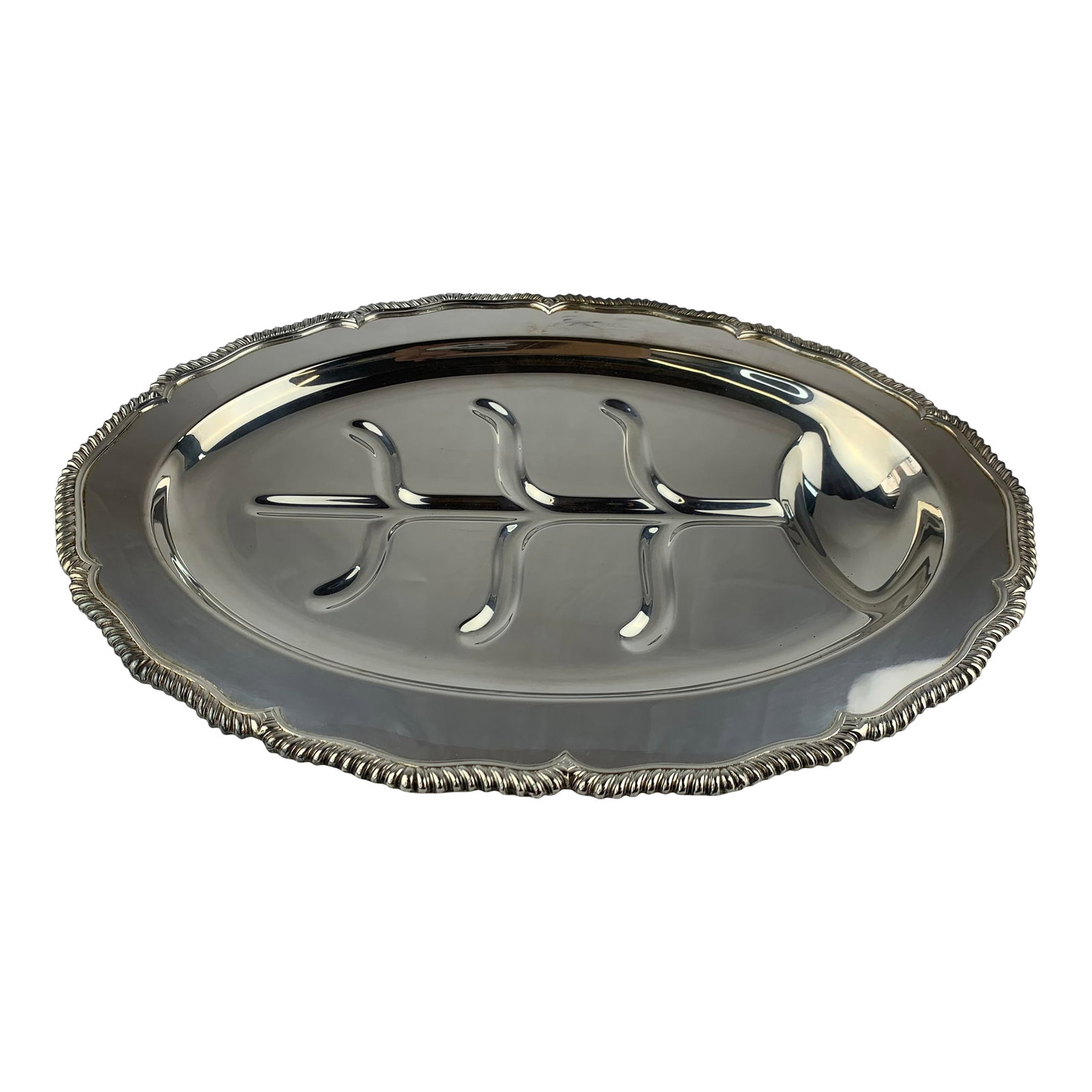 Mid 20th Century Silver-Plated Large Serving Platter (1 of 10)