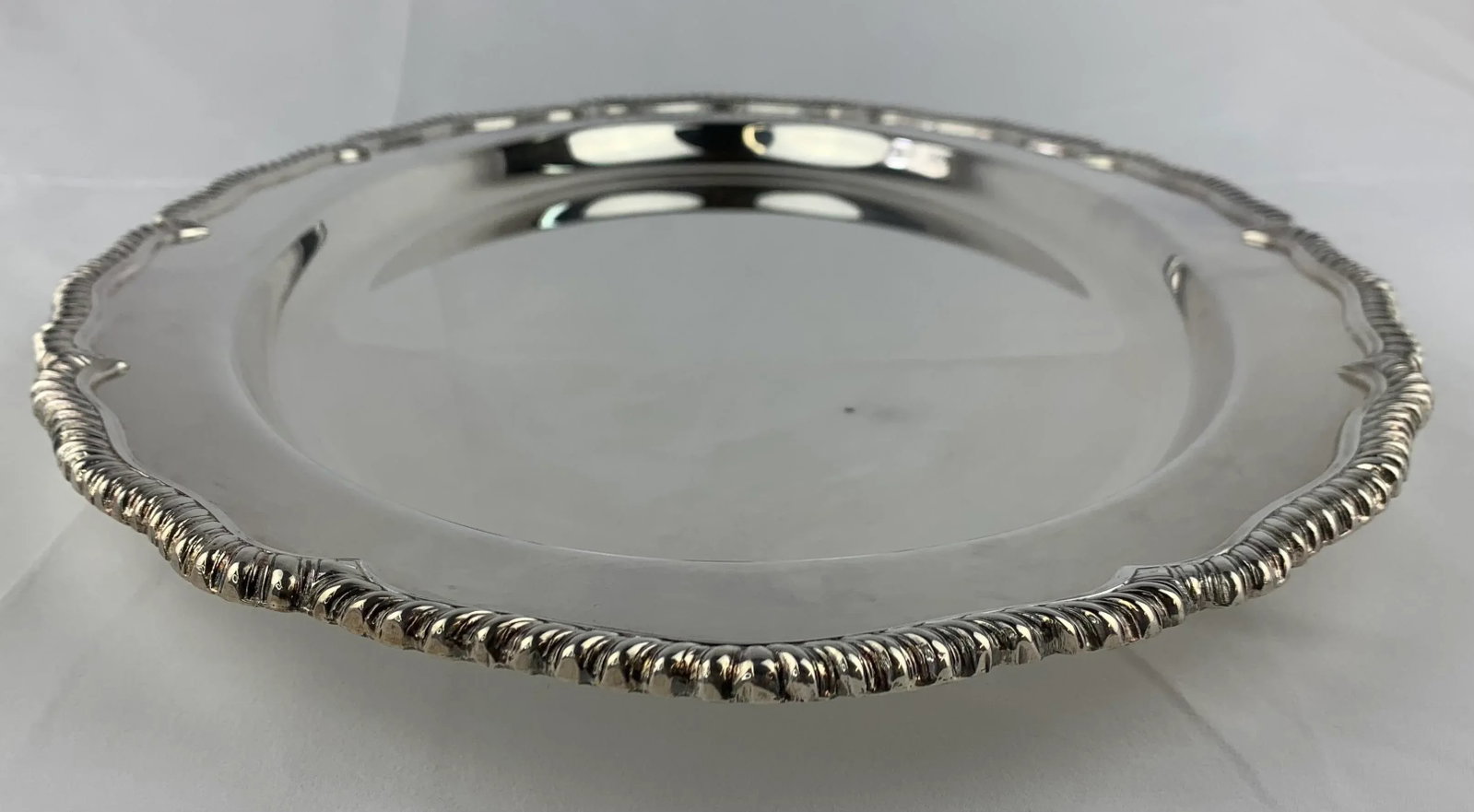 Mid 20th Century Mid Century Silver-Platted Large Serving Platter - 5
