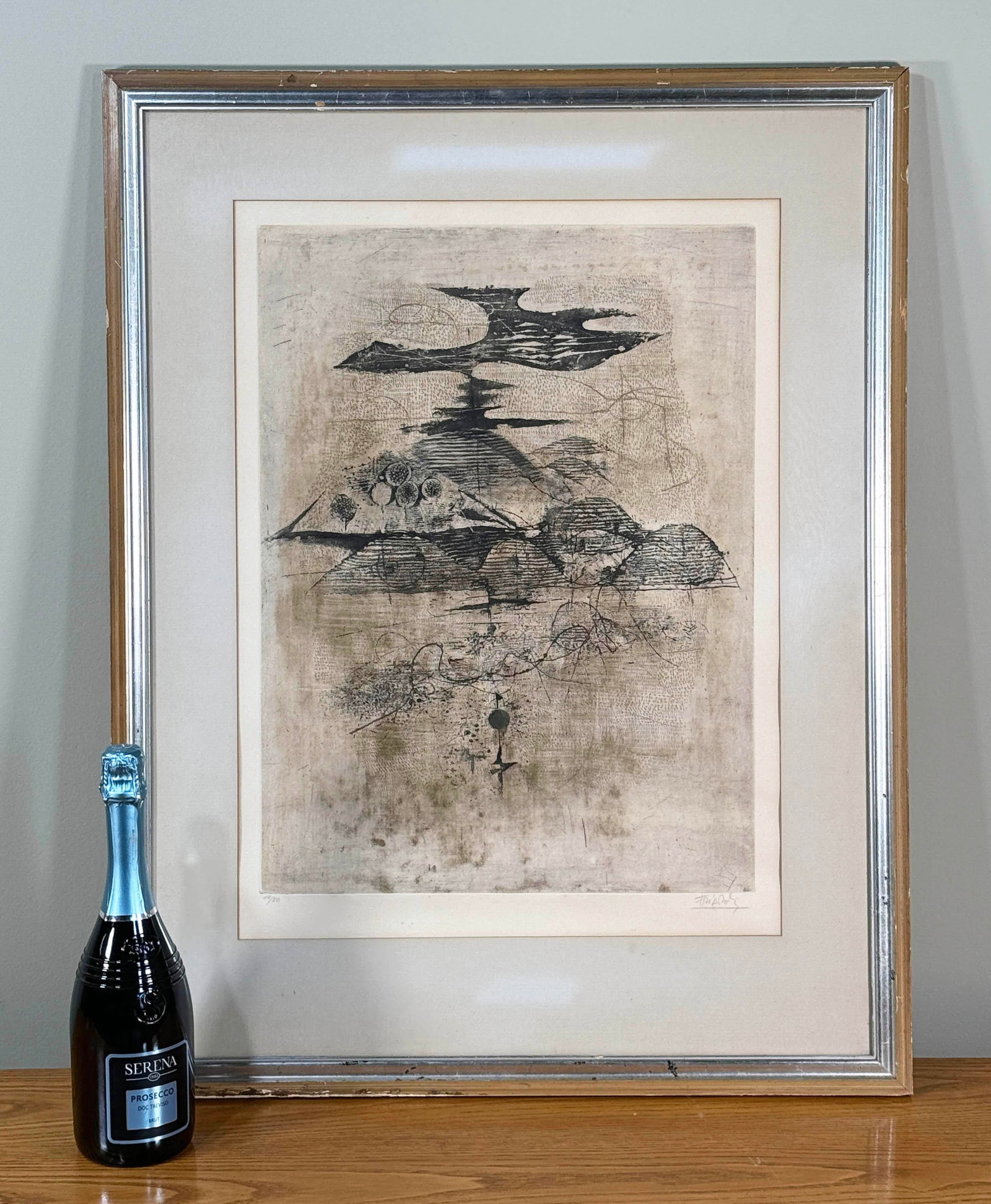 Modernist Johnny Friedlaender Signed Abstract Surrealist Print Etching - 3