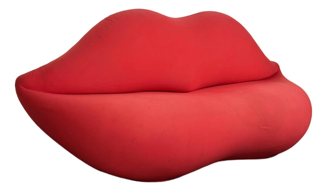 Vintage Studio 65 for Gufram Bocca Lips Sofa Red Postmodern Italian Pop Art Design (1 of 12)