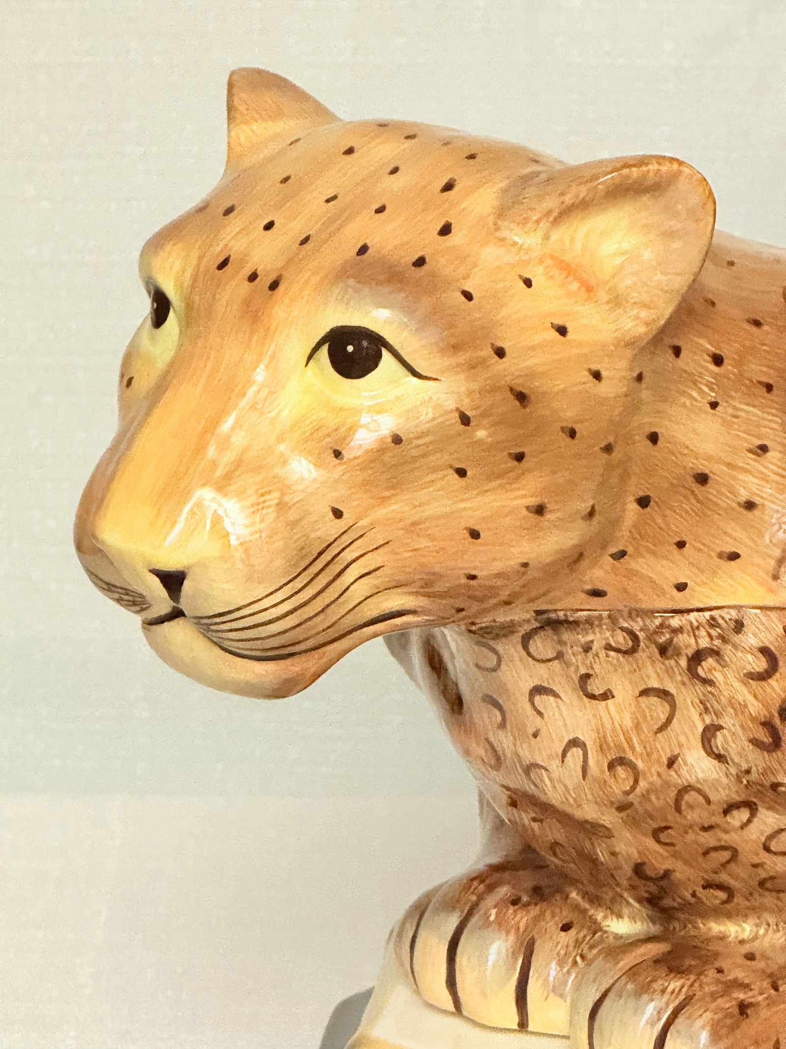 Vintage Palm Beach Regency Raymond Waites "Empire" Leopard Tureen - Maximalist Jungle Chic - 4