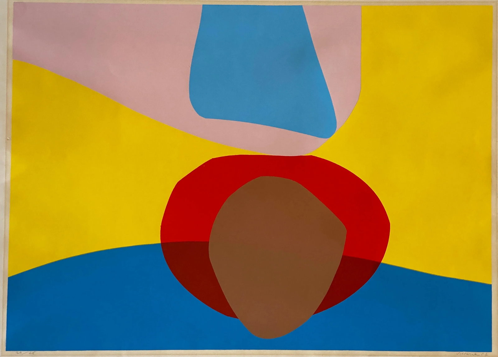 1960s Modernist Abstract Print, Signed - 5