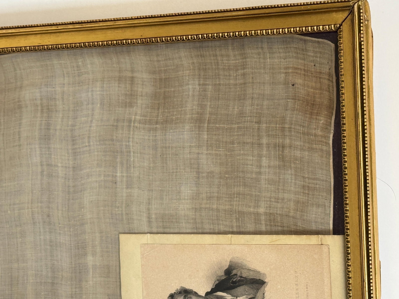 Sir Arthur Wellesley, 1st Duke of Wellington's Silk Handkerchief, Framed - 17