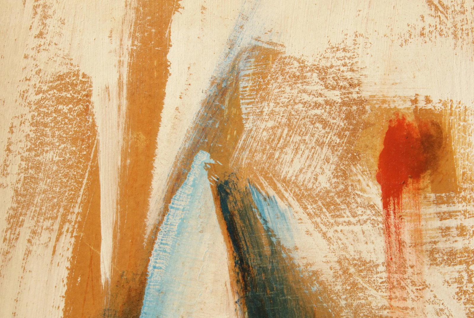 Mid Century Abstract Original Painting, Framed - 6
