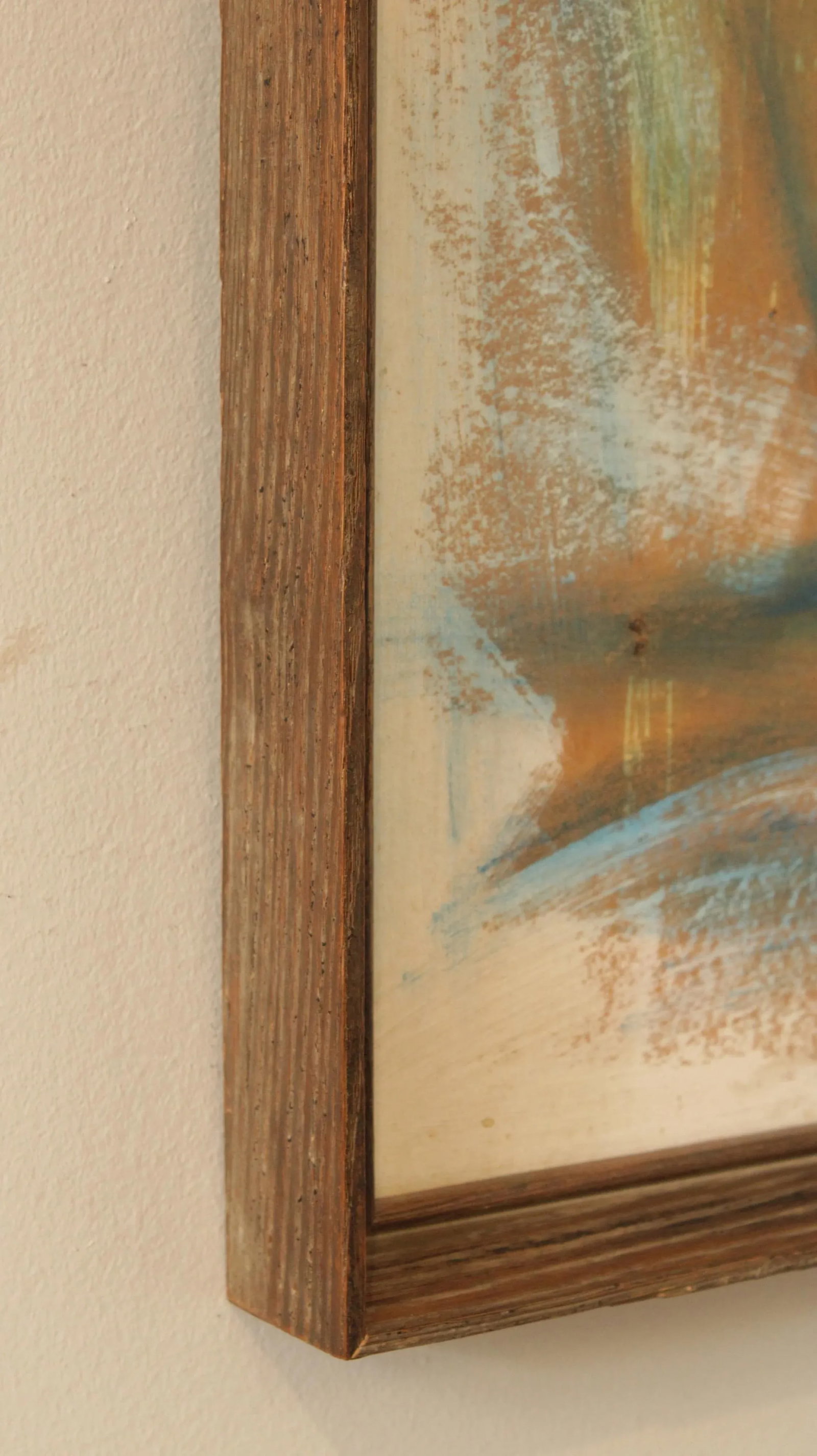 Mid Century Abstract Original Painting, Framed - 9