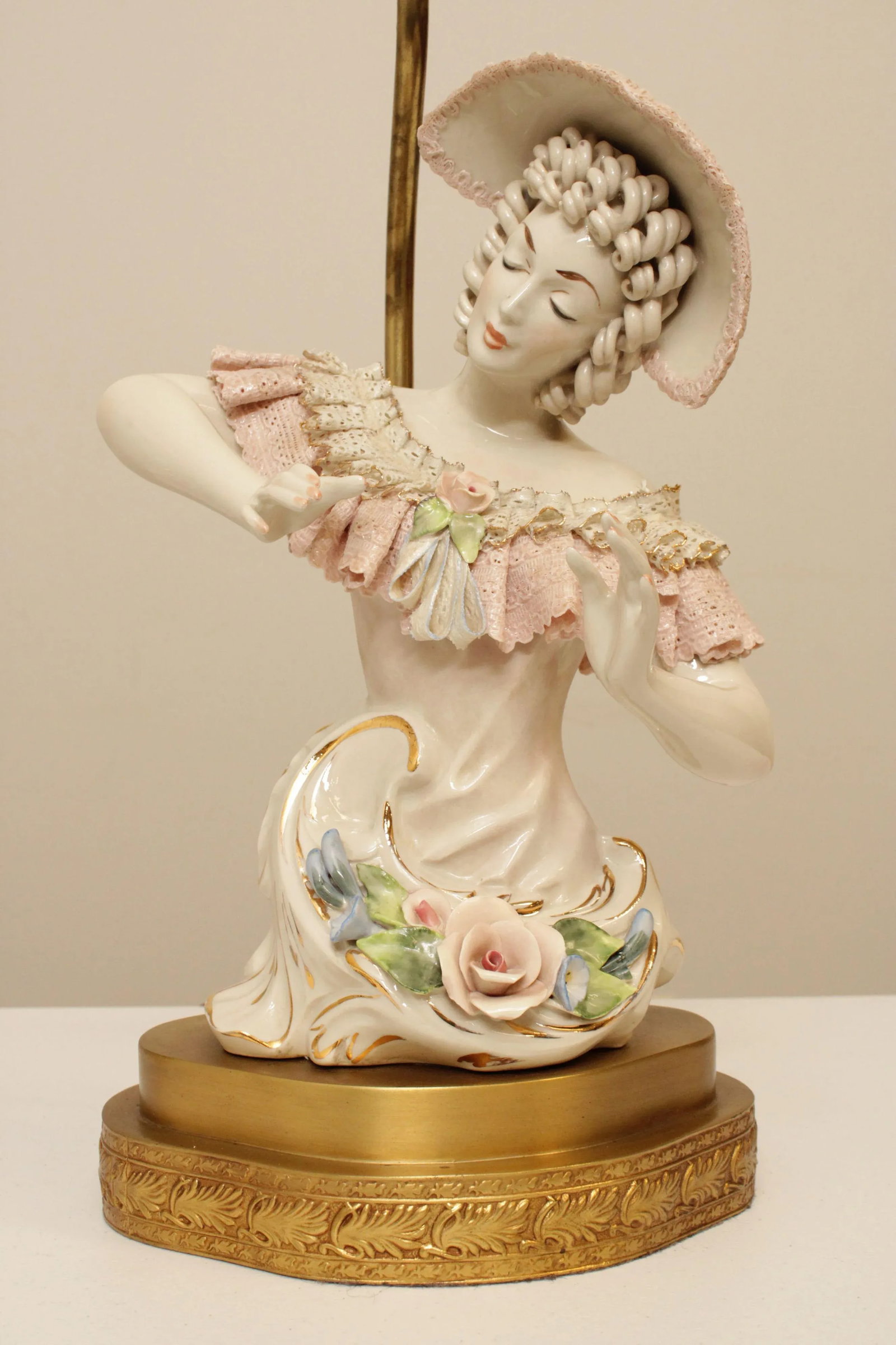 Vintage Porcelain Figurine Table Lamps - A Pair - 7