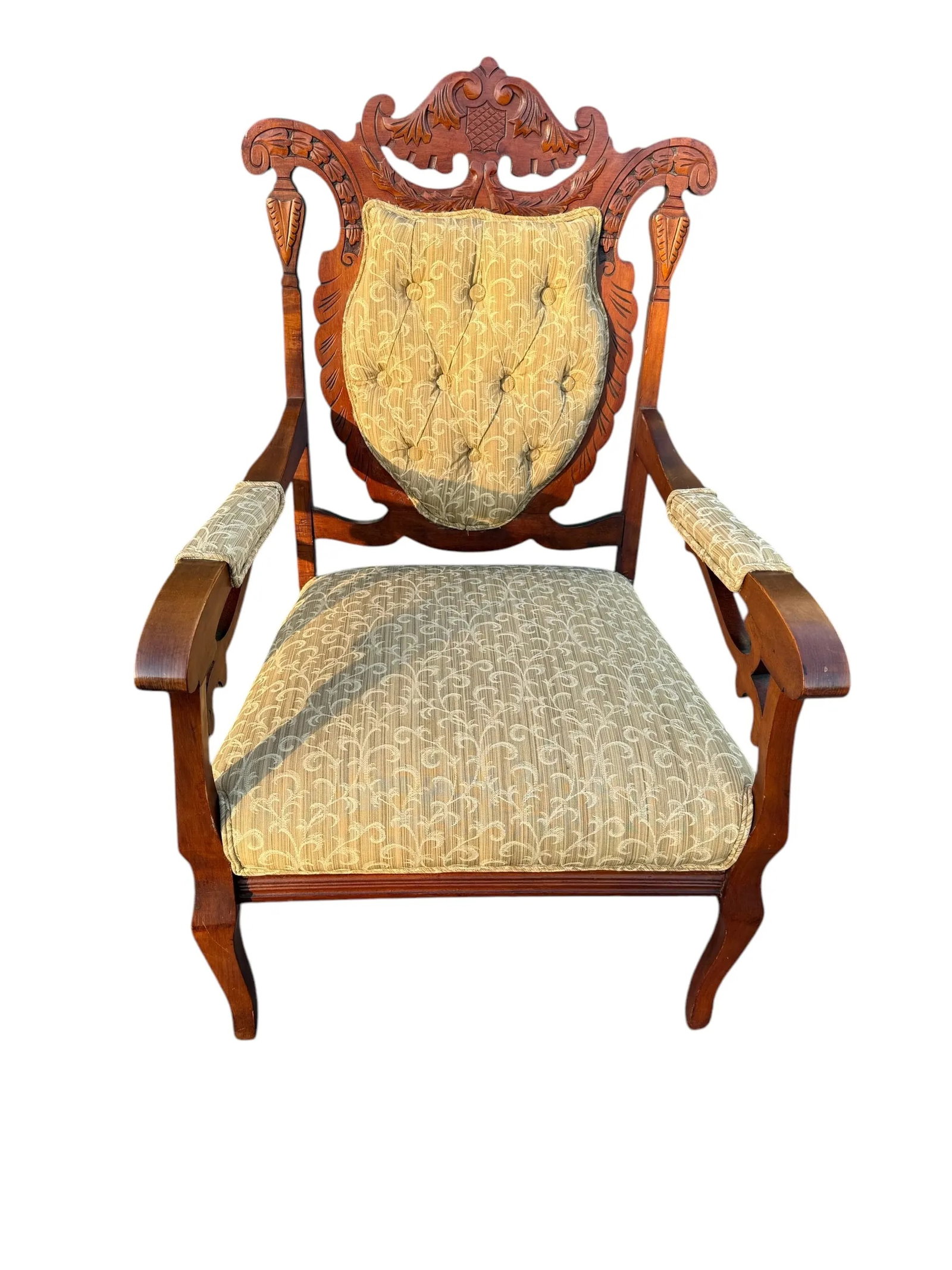 Late 19th Century Victorian Parlor Furniture - Loveseat and 2 Chairs - Set of 3 - 8