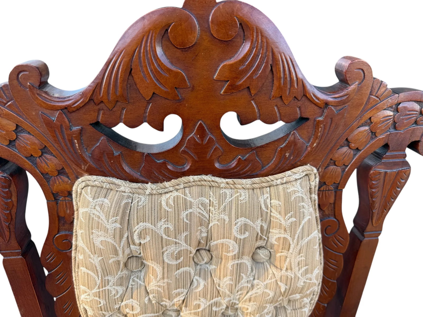 Late 19th Century Victorian Parlor Furniture - Loveseat and 2 Chairs - Set of 3 - 9