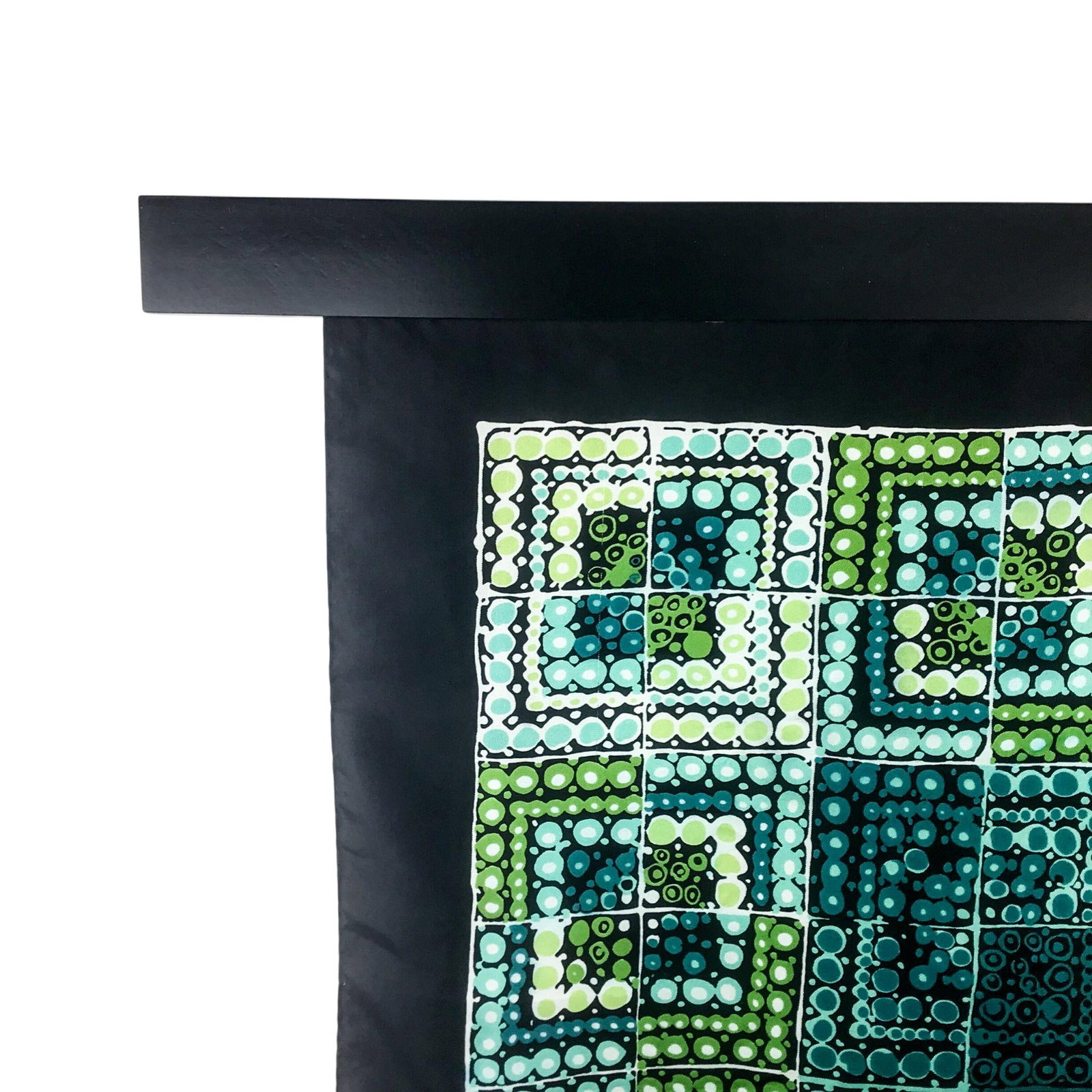 Pure Silk Twill Vintage Scarf With Wall Hanging Scarf Holder - 2