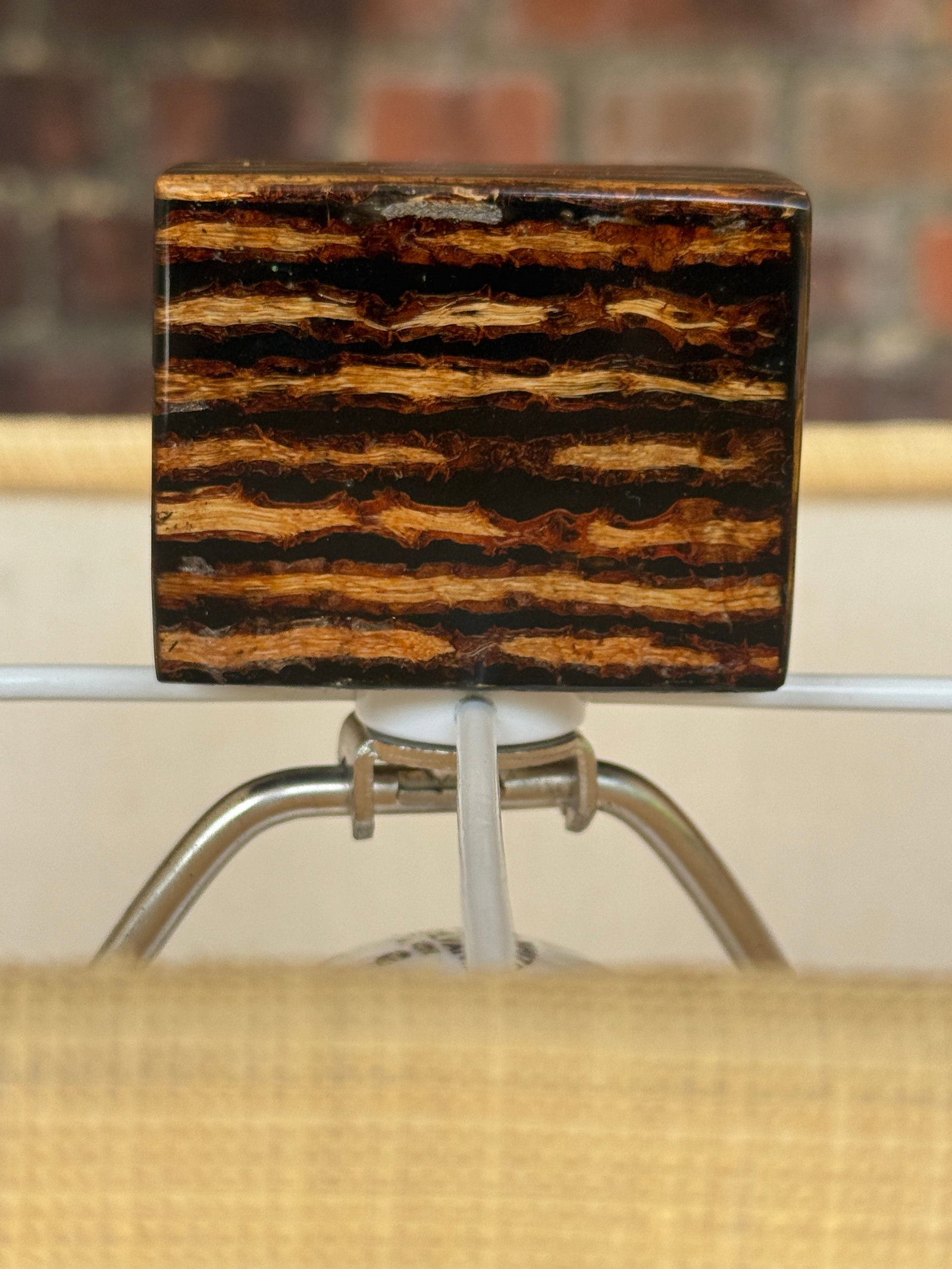 1990's Palecek Espresso Pencil Reed Table Lamps - A Pair - 8