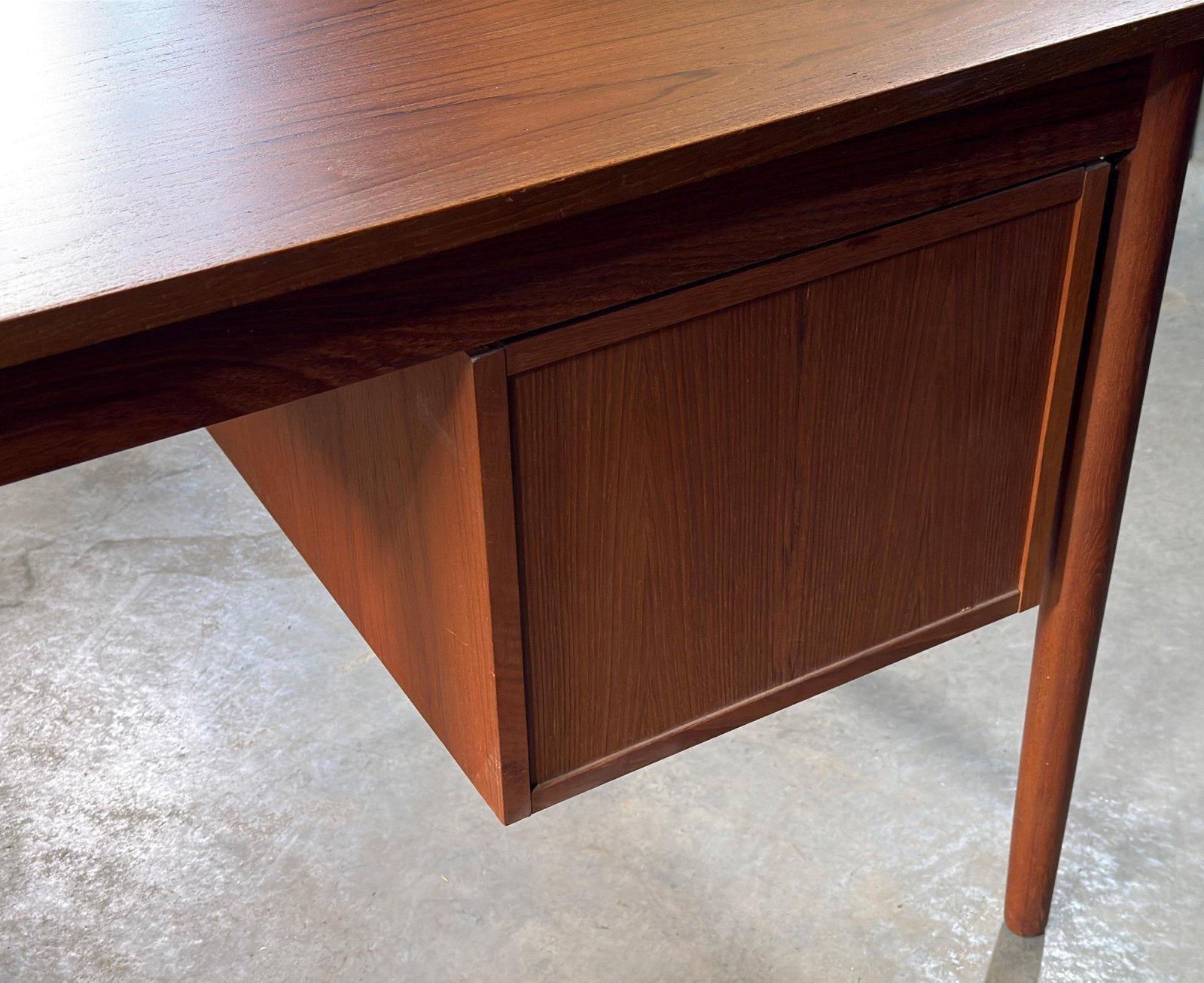 Danish Modern Teak Drop-Leaf Writing Desk With Two Drawers, Denmark, 1960s - 10