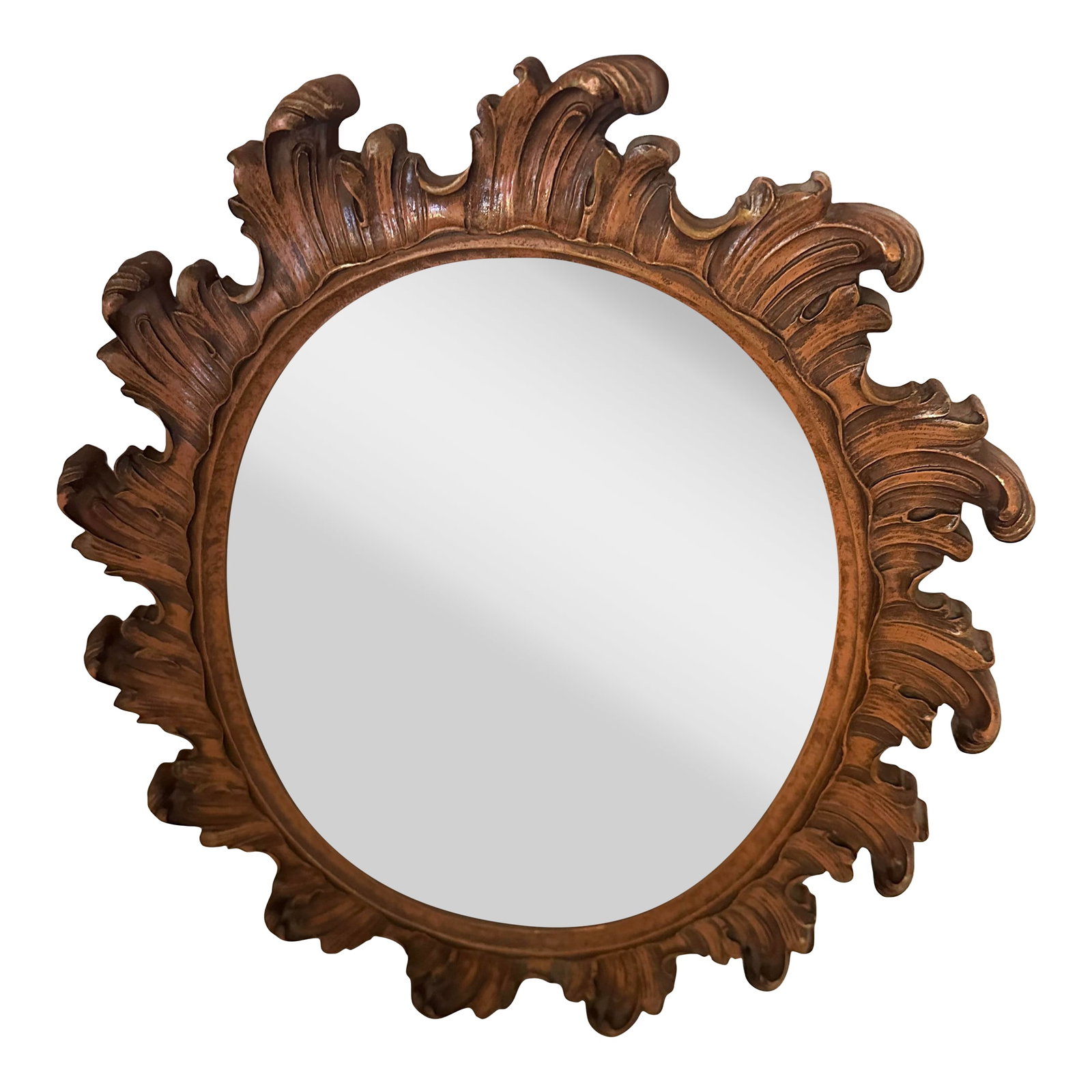 Vintage French Rococo Louis XVI Ornate Wall Mirror: Vintage French Rococo Louis XVI Ornate Wall Mirror. Perfect on a wall with other mirrors for a collage effect. I don't believe its wood, feels like a hard resin of some sort. Would also be fab if
