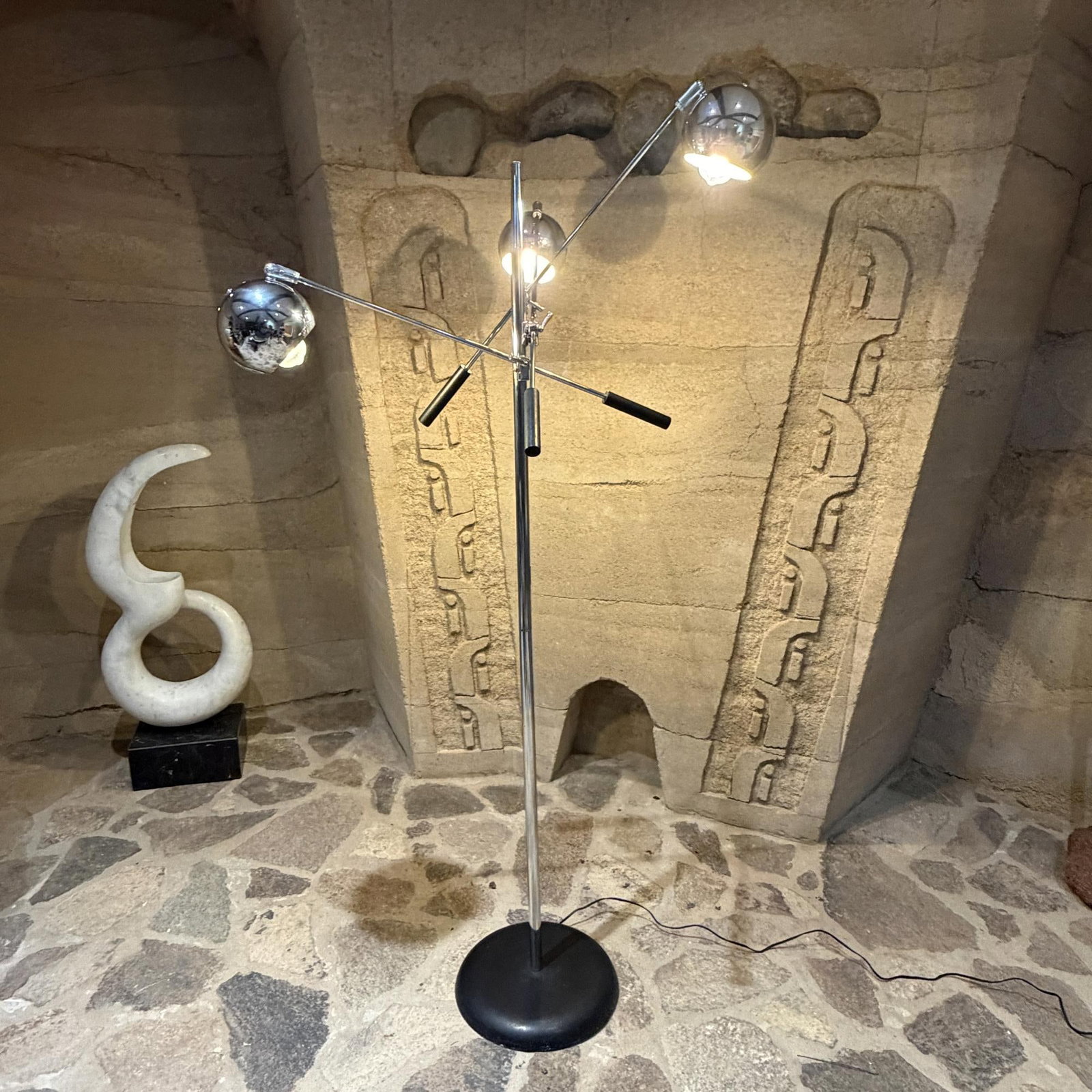Vintage Robert Sonneman Triennale "Atomic Orbiter" Floor Lamp Mid-Century Modern - 16