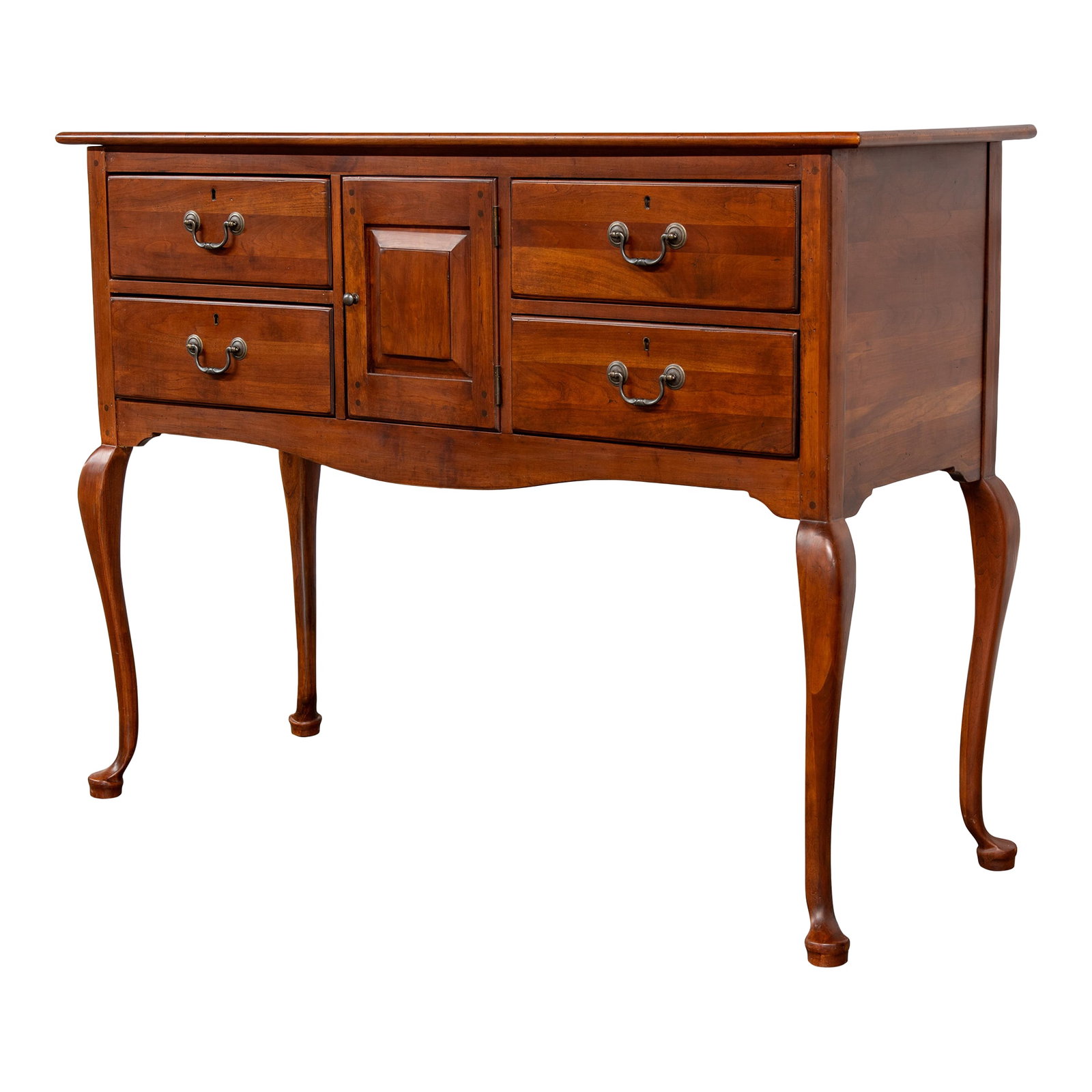 Vintage Lexington Bob TimberLake Qual Hunter's Sideboard Buffet: This stunning buffet and mirror set from Lexington Furniture's highly sought-after Bob Timberlake collection brings warm, timeless American craftsmanship to any dining room, entryway, or living