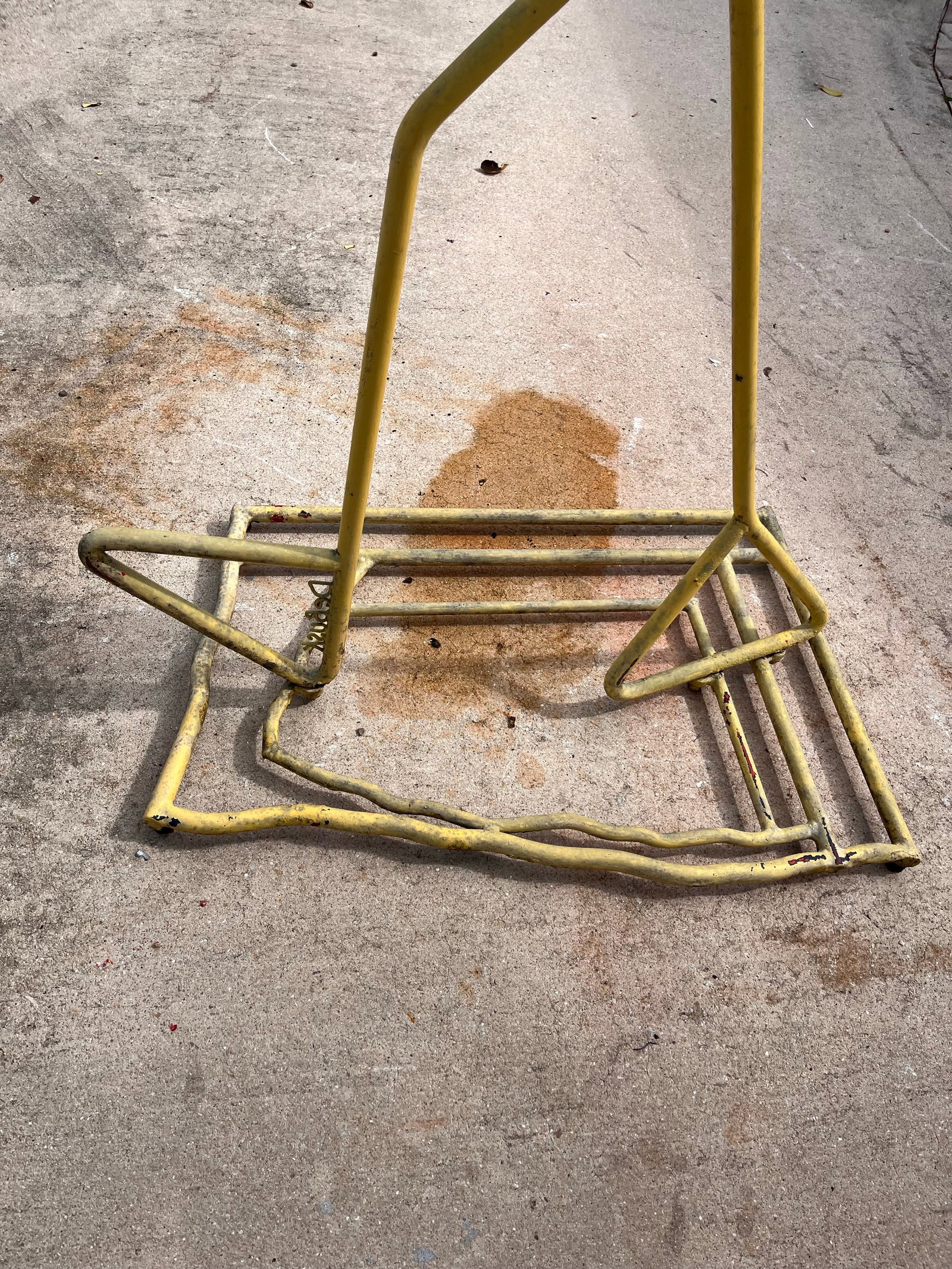 1990s Monumental Signed Barrett DeBusk "Walking Bod " Steel Sculpture - 90" High - 12