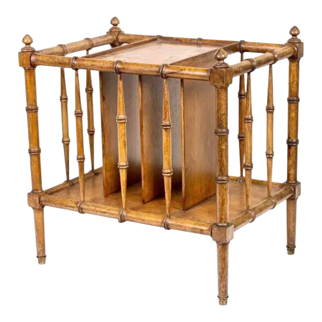 Vintage Faux Bamboo Magazine Rack (1 of 6)