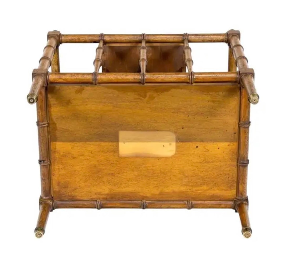 Vintage Faux Bamboo Magazine Rack - 5