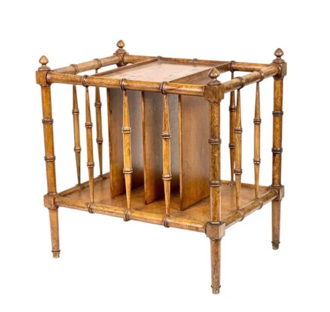 Vintage Faux Bamboo Magazine Rack - 6