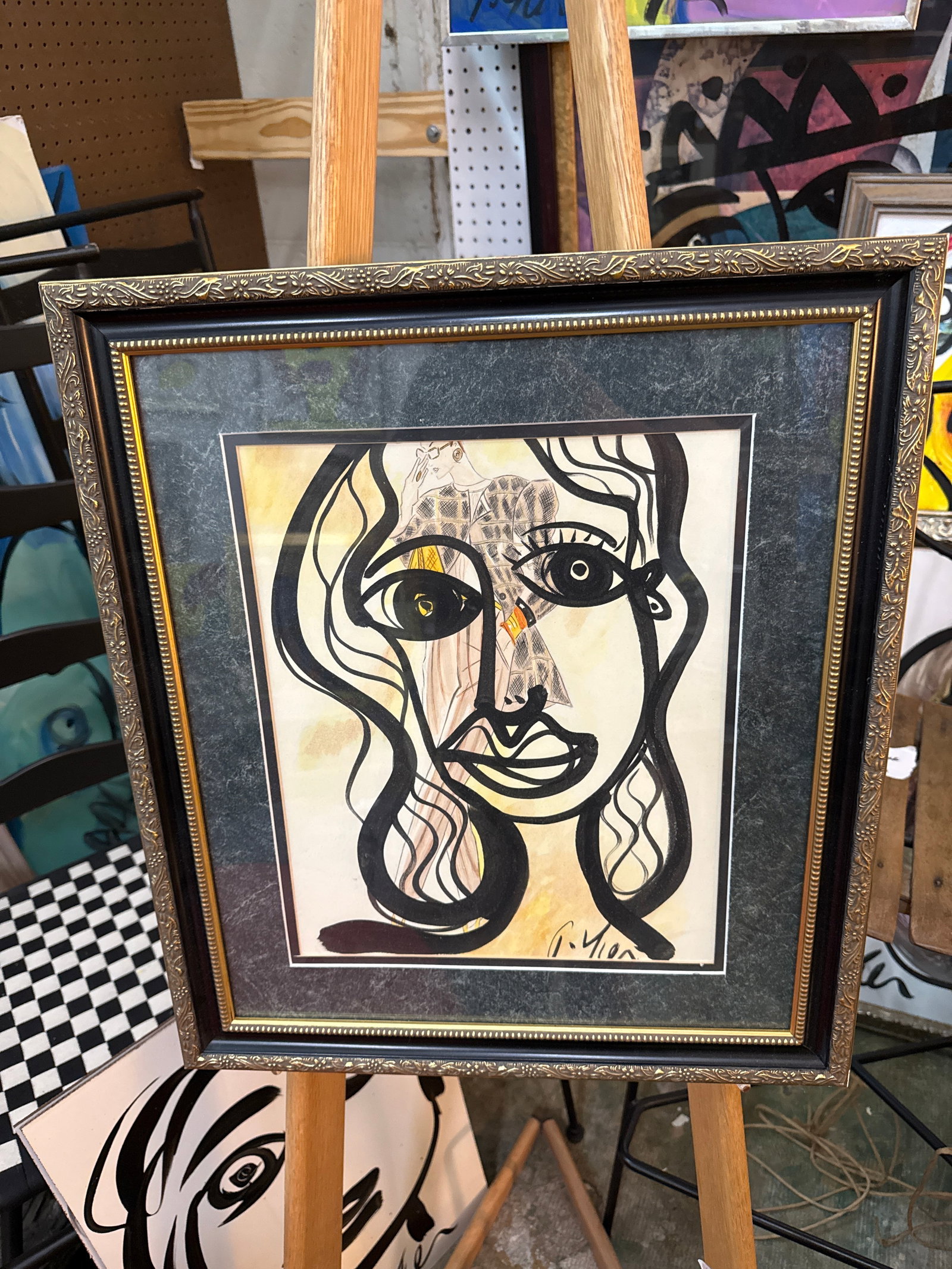 1970s Peter Keil Original Abstract Fashion Painting - 2