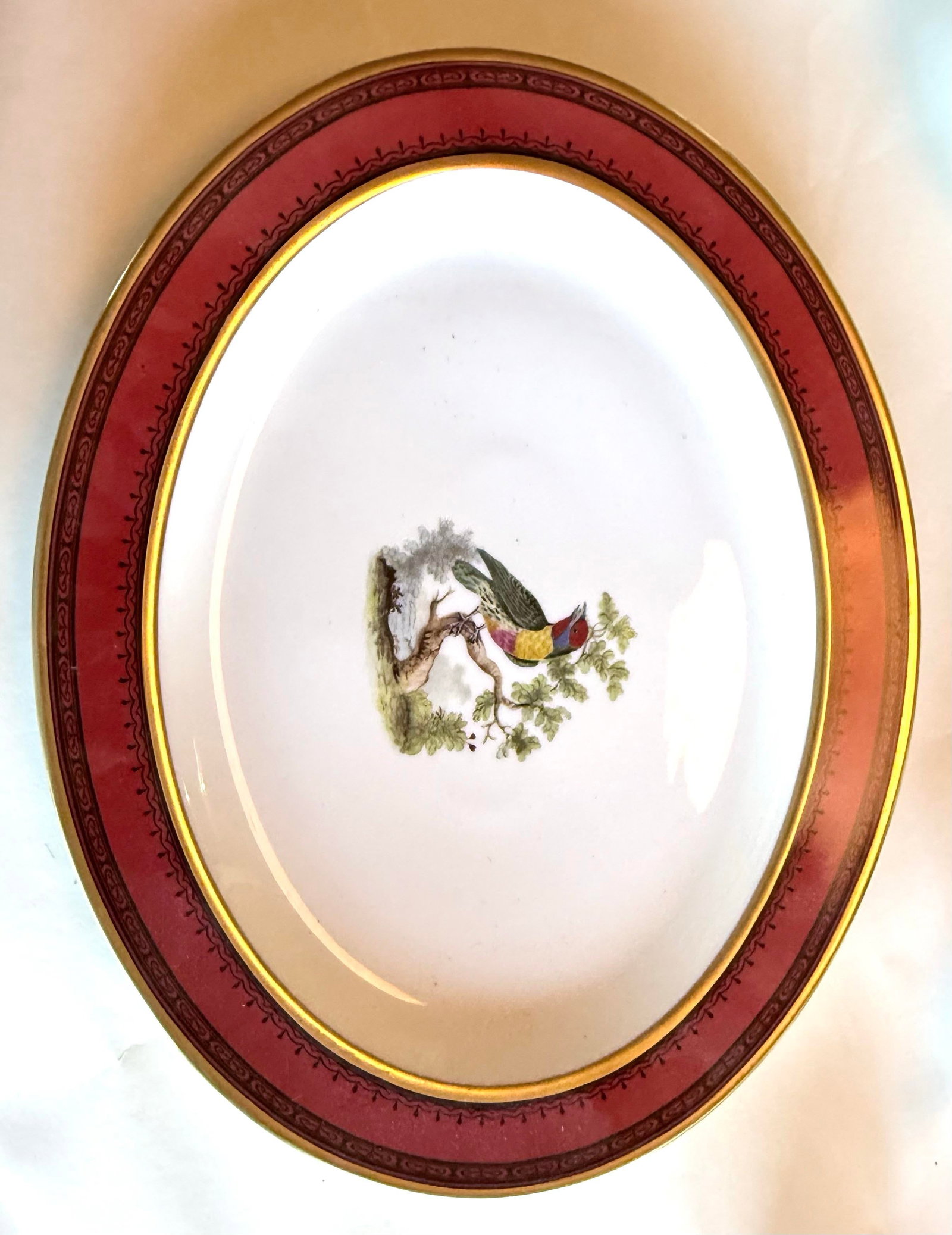 Early 20th Century Tray Creamer and Sugar Ancienne Manufacture Royale De Limoges "Jardin Du Roi" - 3