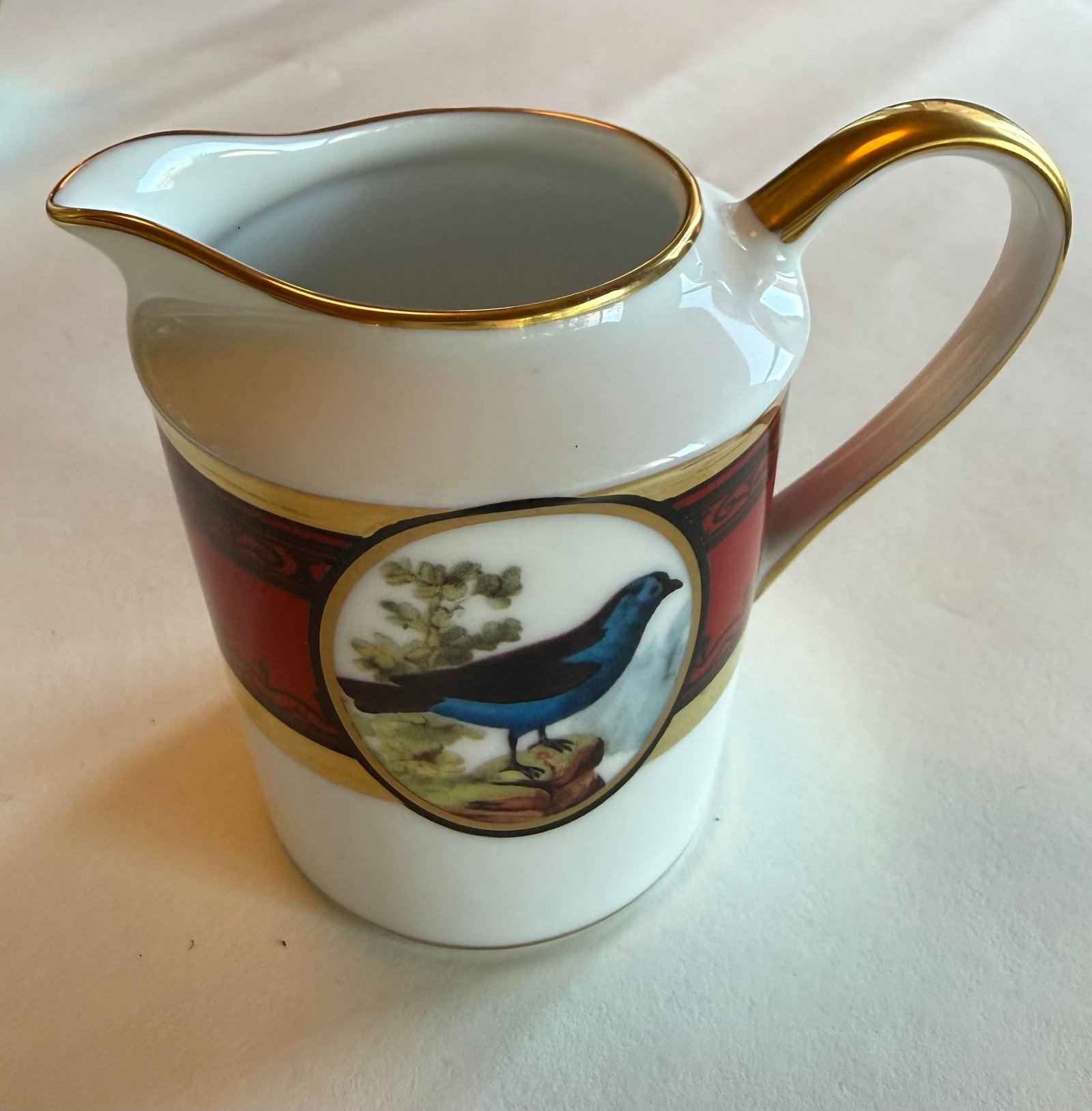 Early 20th Century Tray Creamer and Sugar Ancienne Manufacture Royale De Limoges "Jardin Du Roi" - 4